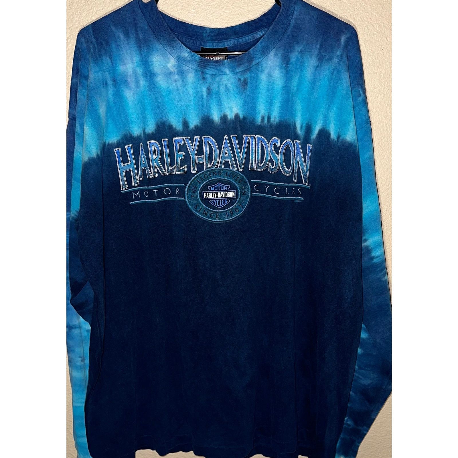 Harley Davidson 💙 HARLEY-DAVIDSON “BOSWELL’S NASHVILLE” TIE-DYE 💙 Size XL Size US XL / EU 56 / 4 - 1 Thumbnail
