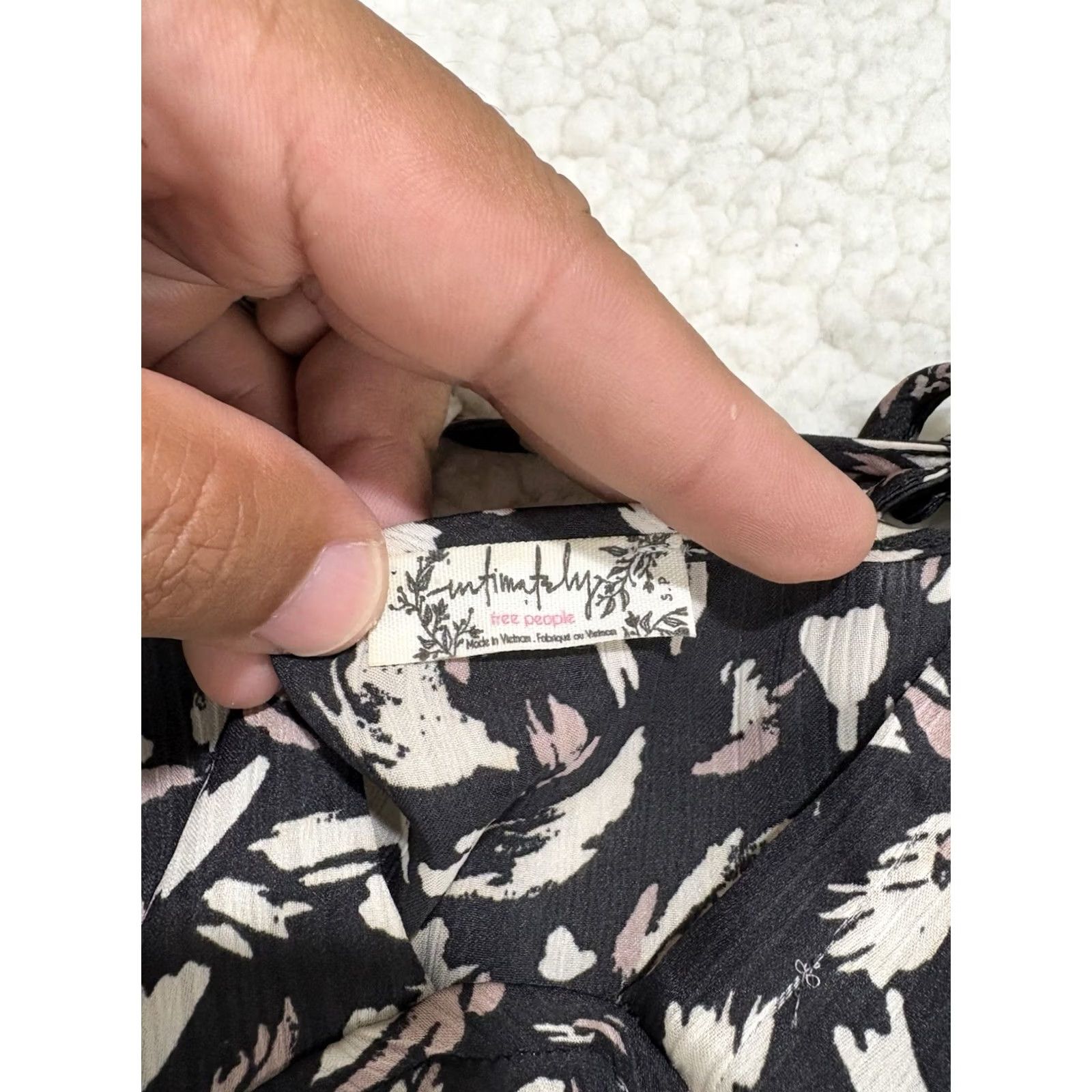 Free People Free People Slip Dress Halter Multicolor Floral Boho S Short: Lightweight, Adjustable Straps, Sleeveless, Beach, Bohemian, Flower Women Size S / US 4 / IT 40 - 3 Thumbnail