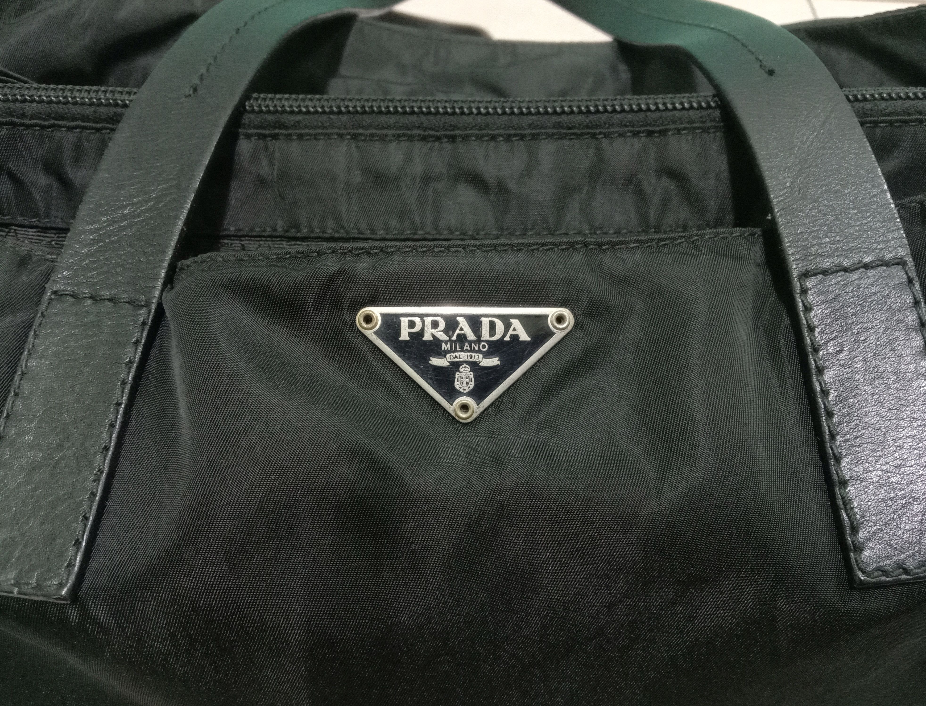 Prada Authentic Prada Nylon Leather Strap Bag Size ONE SIZE - 4 Thumbnail