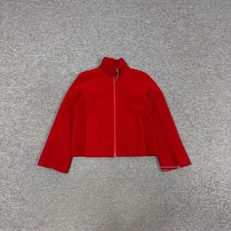 Hermes Hermes Red fur and leather combination short coat Size XXS / US 00 / IT 34 - 1 Thumbnail