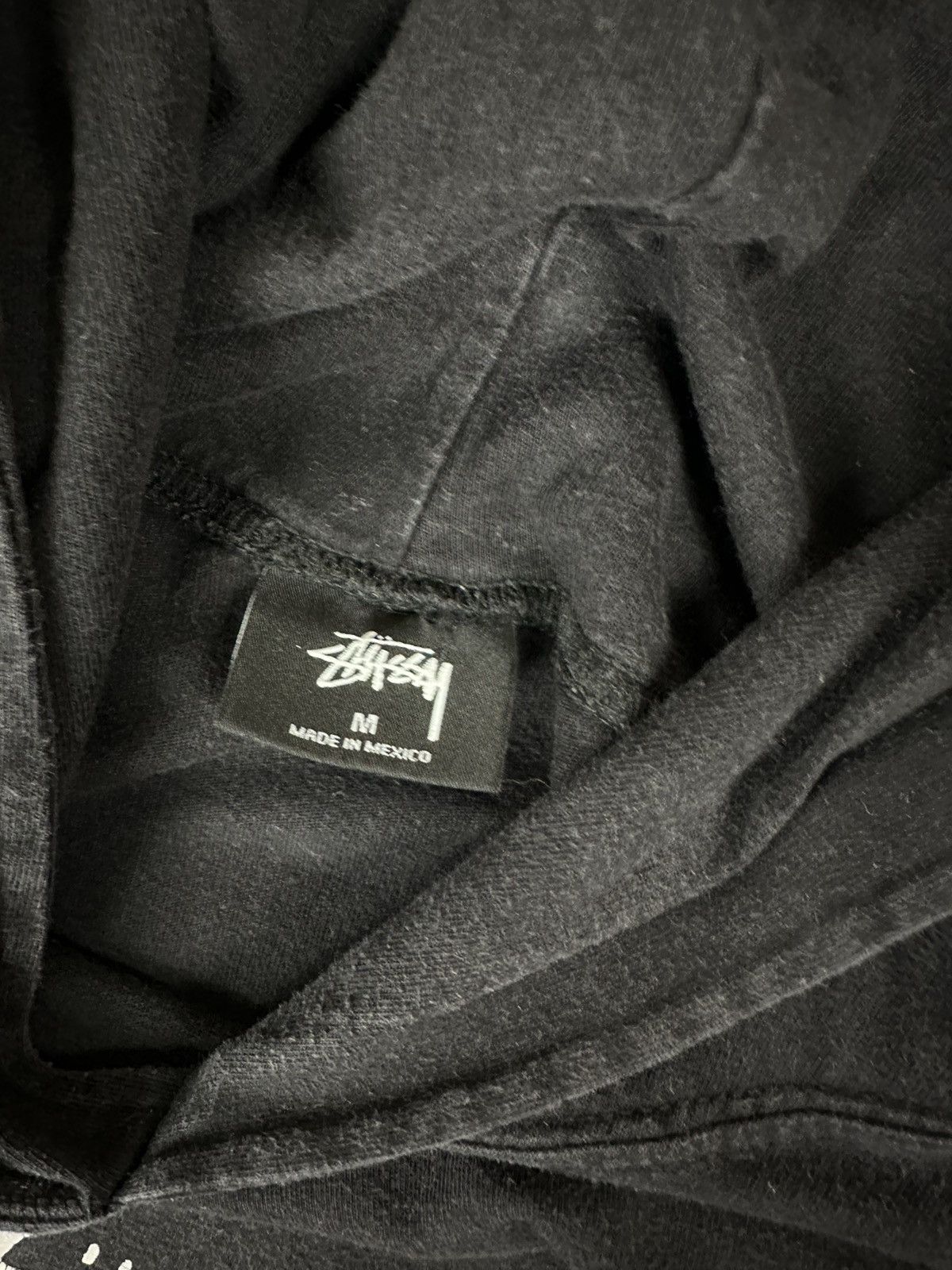 Stussy Stussy Mens Overprint Logo Hooded Long Sleeve Y2K Size US M / EU 48-50 / 2 - 8 Thumbnail