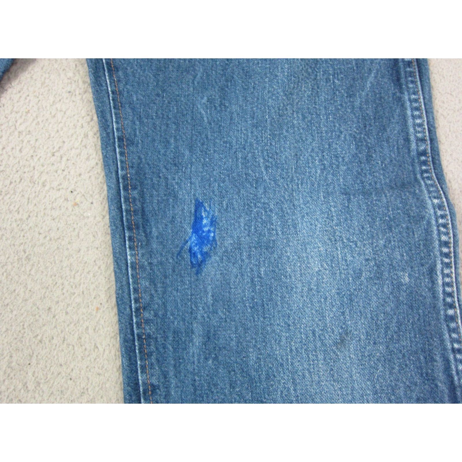 Wrangler VINTAGE Wrangler Jeans Mens 33x32 Blue Cowboy Straight Regular Fit 47MWZPW 5-Pocket Denim Cotton Zip Accessory Logo Zipper 90s Cowboy Theme Size US 33 - 4 Thumbnail