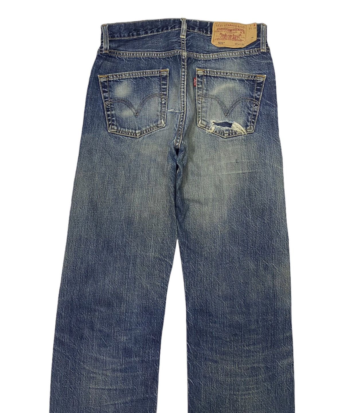 Levi's 🔥VINTAGE LEVIS 501 JAPAN DISTRESSED DENIM JEANS Size US 30 / EU 46 - 6 Thumbnail