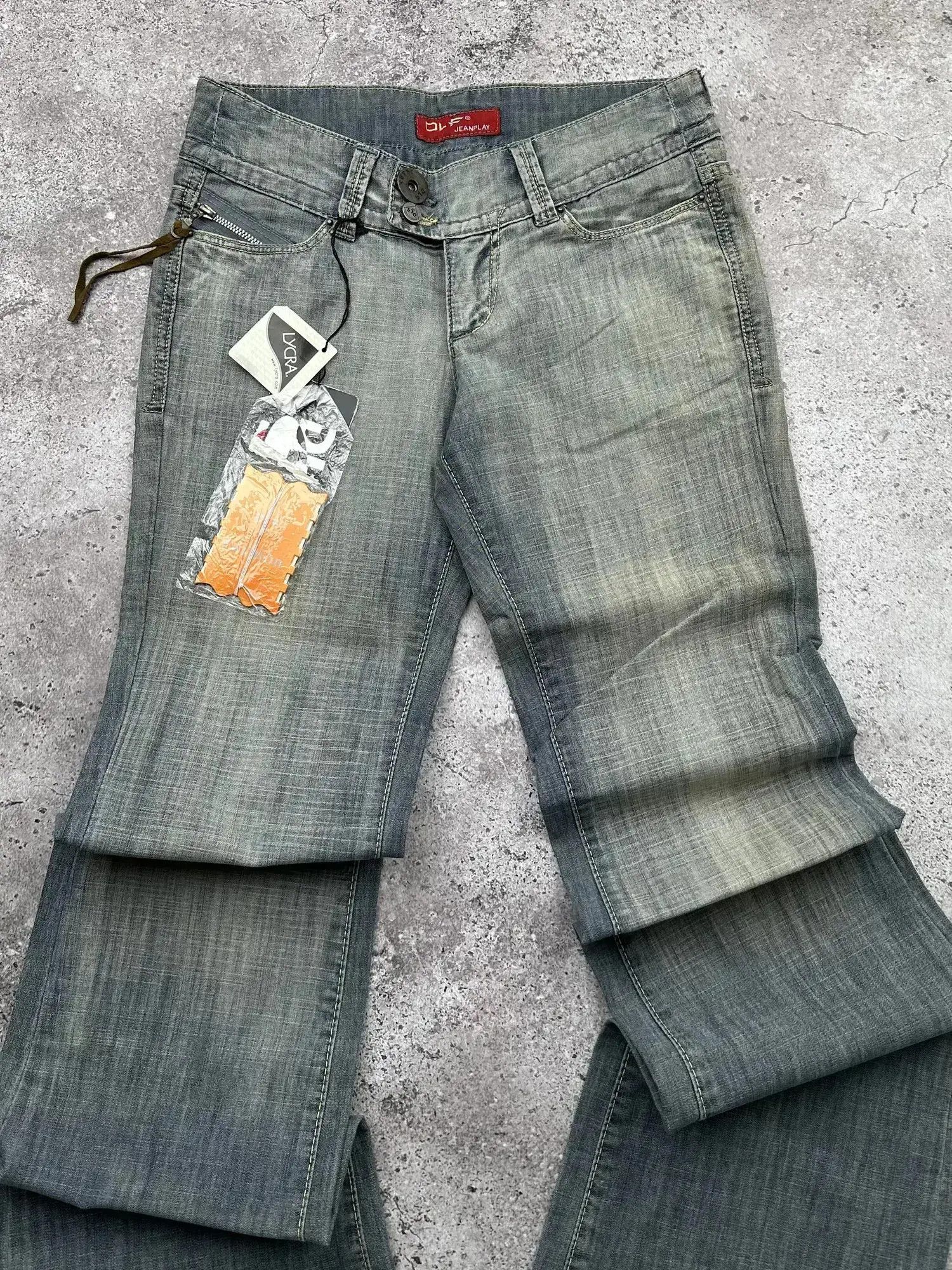 Japanese Brand Vintage Faded Flare Jeans C167(V337) Size 25" / US 0 / IT 36 - 2 Thumbnail