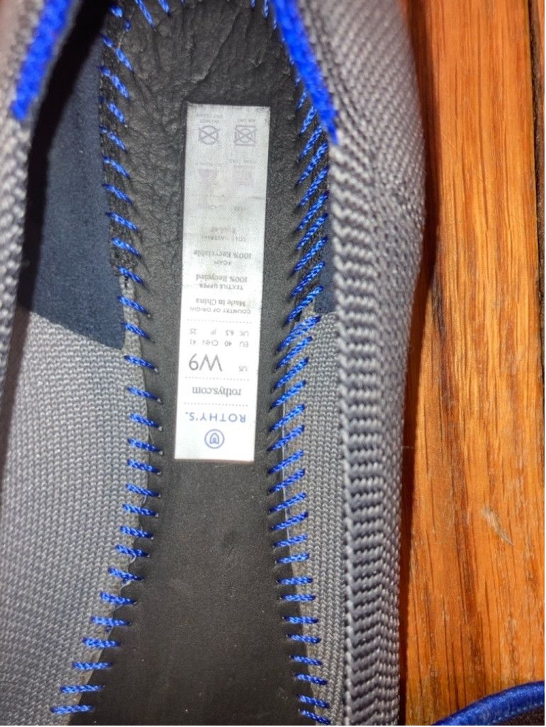 Rothy's Rothy’s The Point II Gray with blue halo size 9 Size US 9 / IT 39 - 5 Thumbnail