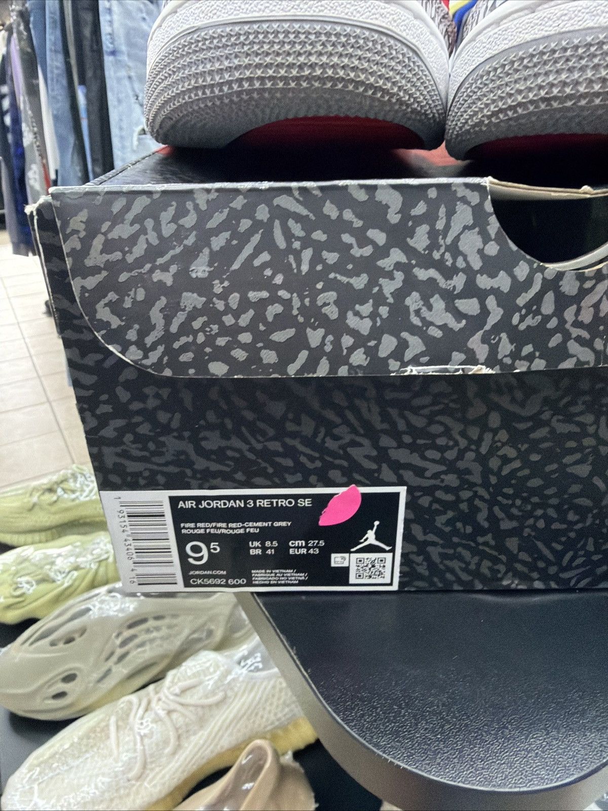 Jordan Brand Air Jordan 3 Retro SE Fire Red Mens Size 9.5 Super Clean Size US 9.5 / EU 42-43 - 14 Thumbnail