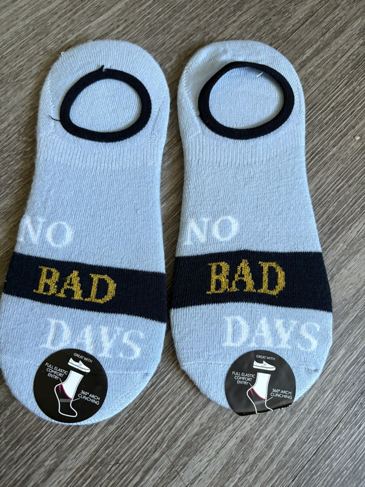 Other No Bad Days No-Show Socks 360° Arch Clinching Set of 2 Socks Size ONE SIZE - 1 Thumbnail