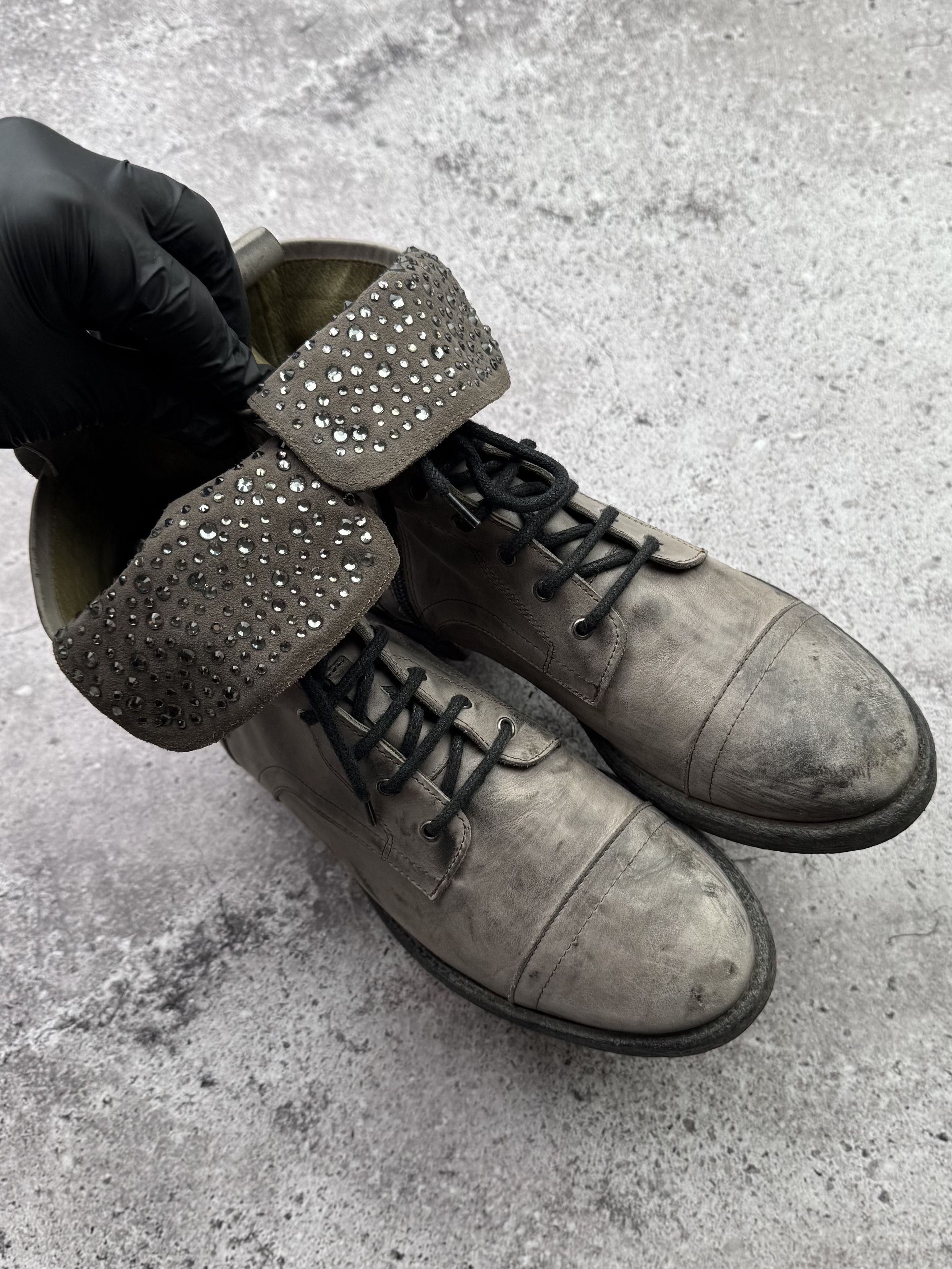 A.S.98 Vintage Leather Boots C620(V448) Size US 8 / IT 38 - 7 Thumbnail