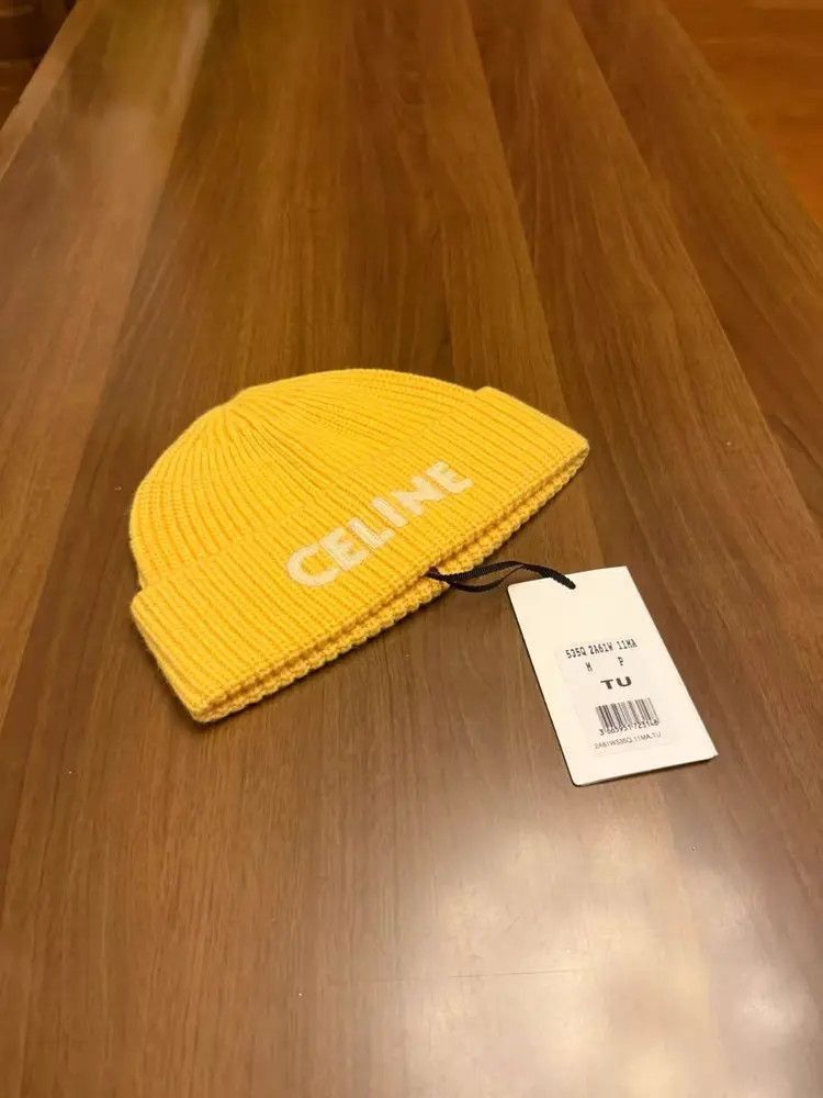 Celine Celine by Hedi 23AW Logo Knitwear Hat-2507 Size ONE SIZE - 1 Thumbnail