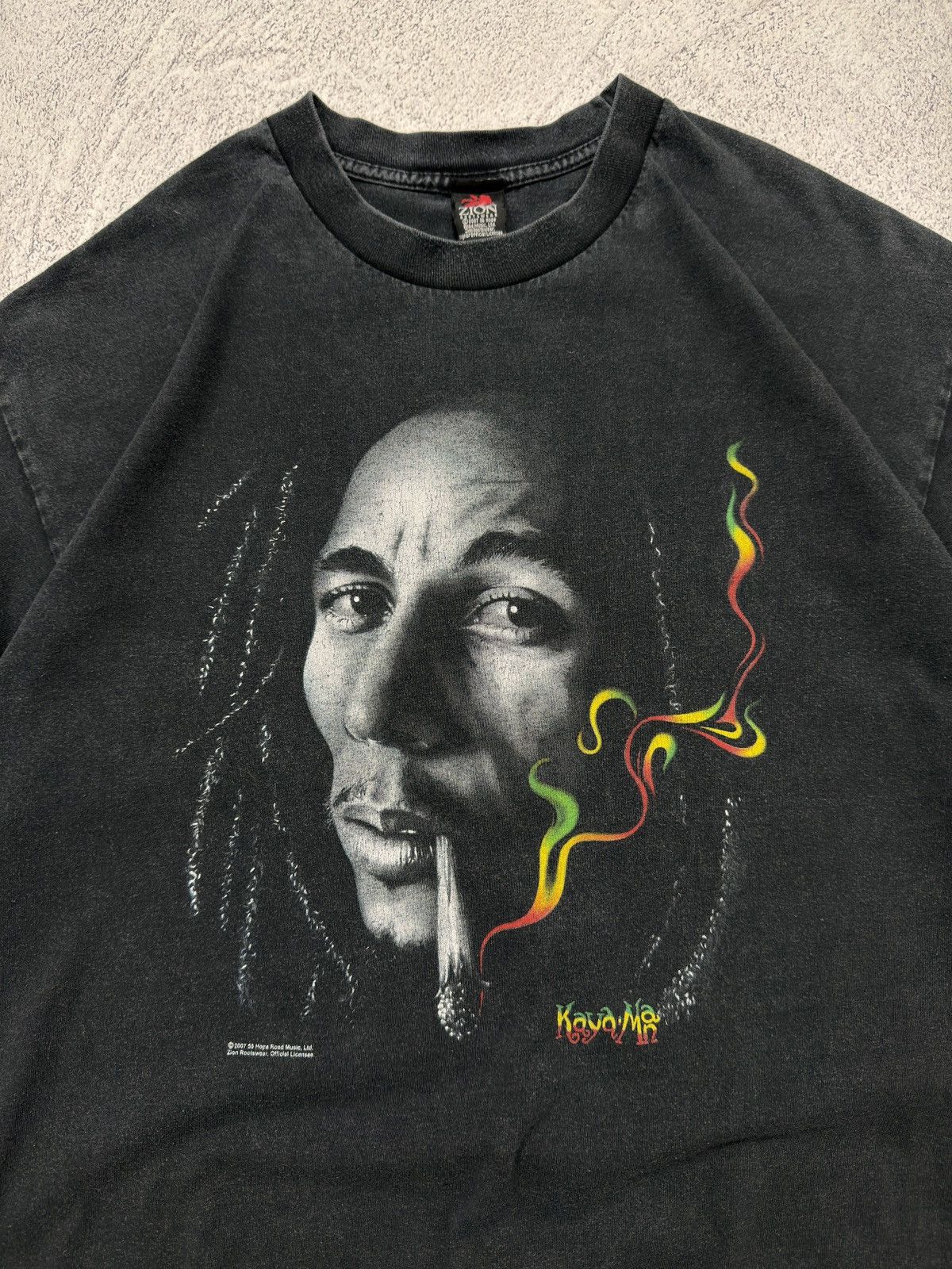 Zion Rootswear VINTAGE ZION ROOTSWEAR BOB MARLEY 2007 RASTAMAN T-SHIRT TEE Size US XL / EU 56 / 4 - 8 Thumbnail