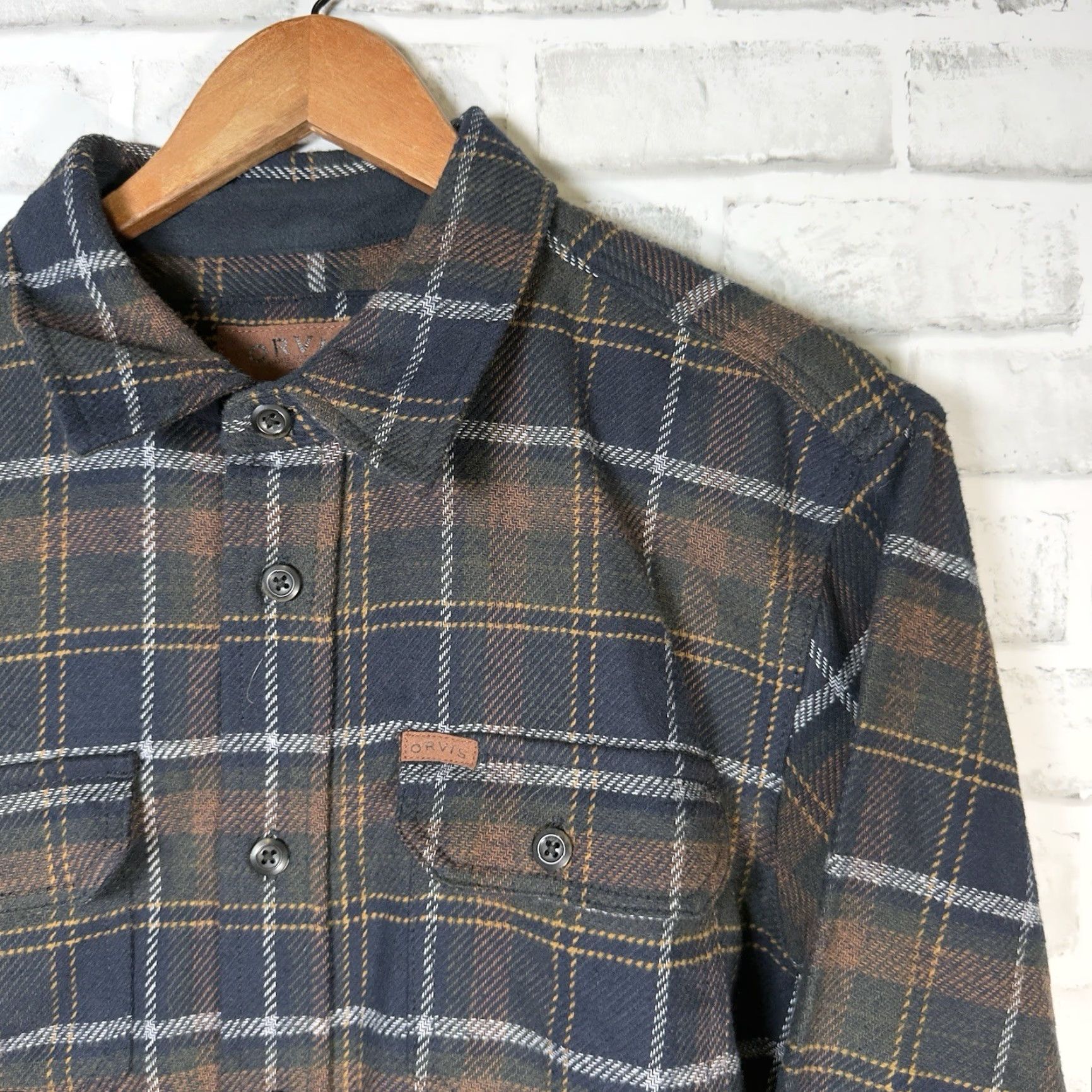 Orvis ORVIS Plaid Flannel Button-Up Shirt Mens Size M Multicolor Long Sleeve Size US M / EU 48-50 / 2 - 2 Thumbnail