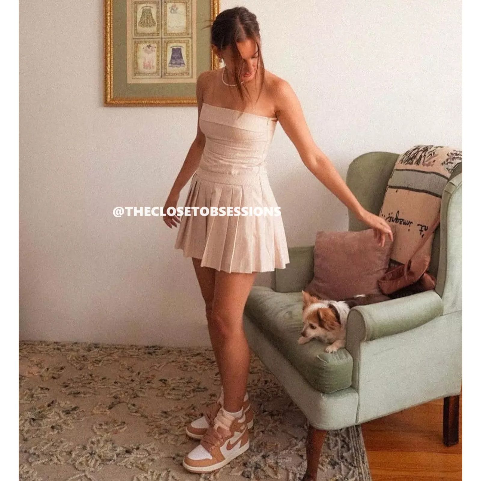 Zara ZARA BLOGGER FAVE!!! Short Pleated Dress NWT Size L / US 10 / IT 46 - 19 Thumbnail