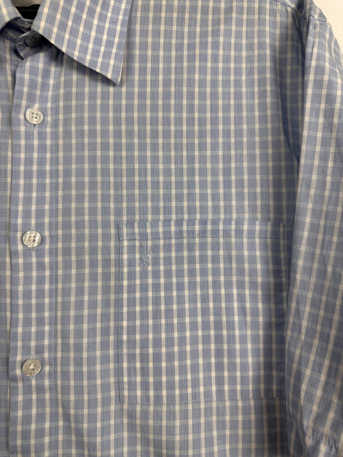 Yves Saint Laurent Yves Saint Laurent Shirt YSL Button Down Short Sleeve Size L Size US L / EU 52-54 / 3 - 2 Thumbnail