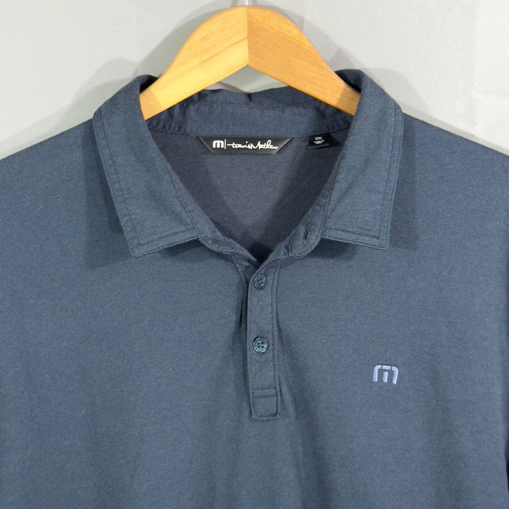 TravisMathew Travis Mathew Polo Shirt Mens 2XL Blue Pima Cotton Blend Golf Casual Polo Shirt Mens 2XL Blue Golf Casual Mens Size US XXL / EU 58 / 5 - 3 Thumbnail