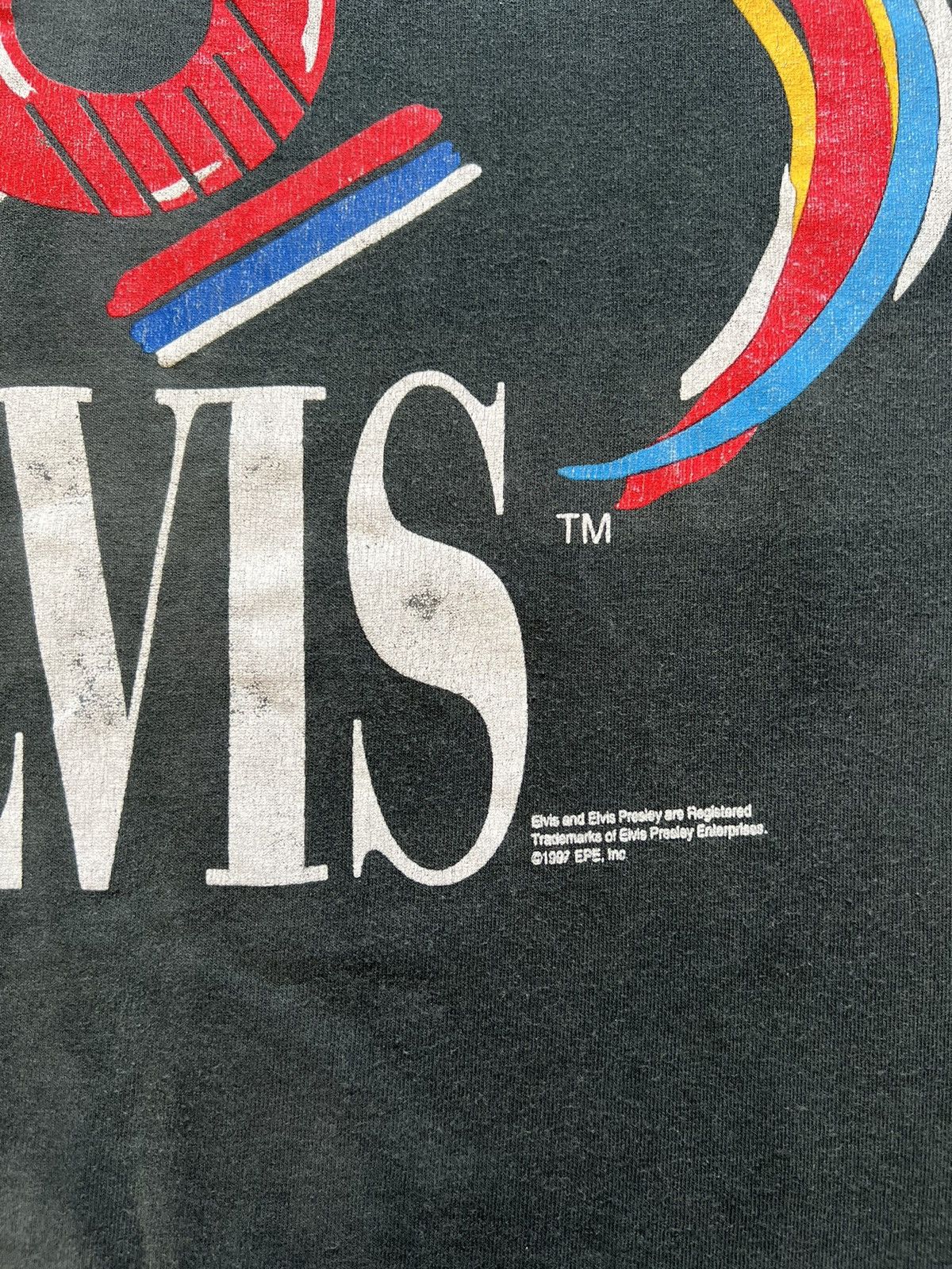 Band Tees × Jerzees × Vintage Vintage 1997 Elvis Presley Still Rockin 90s T-Shirt Size US XXL / EU 58 / 5 - 11 Thumbnail