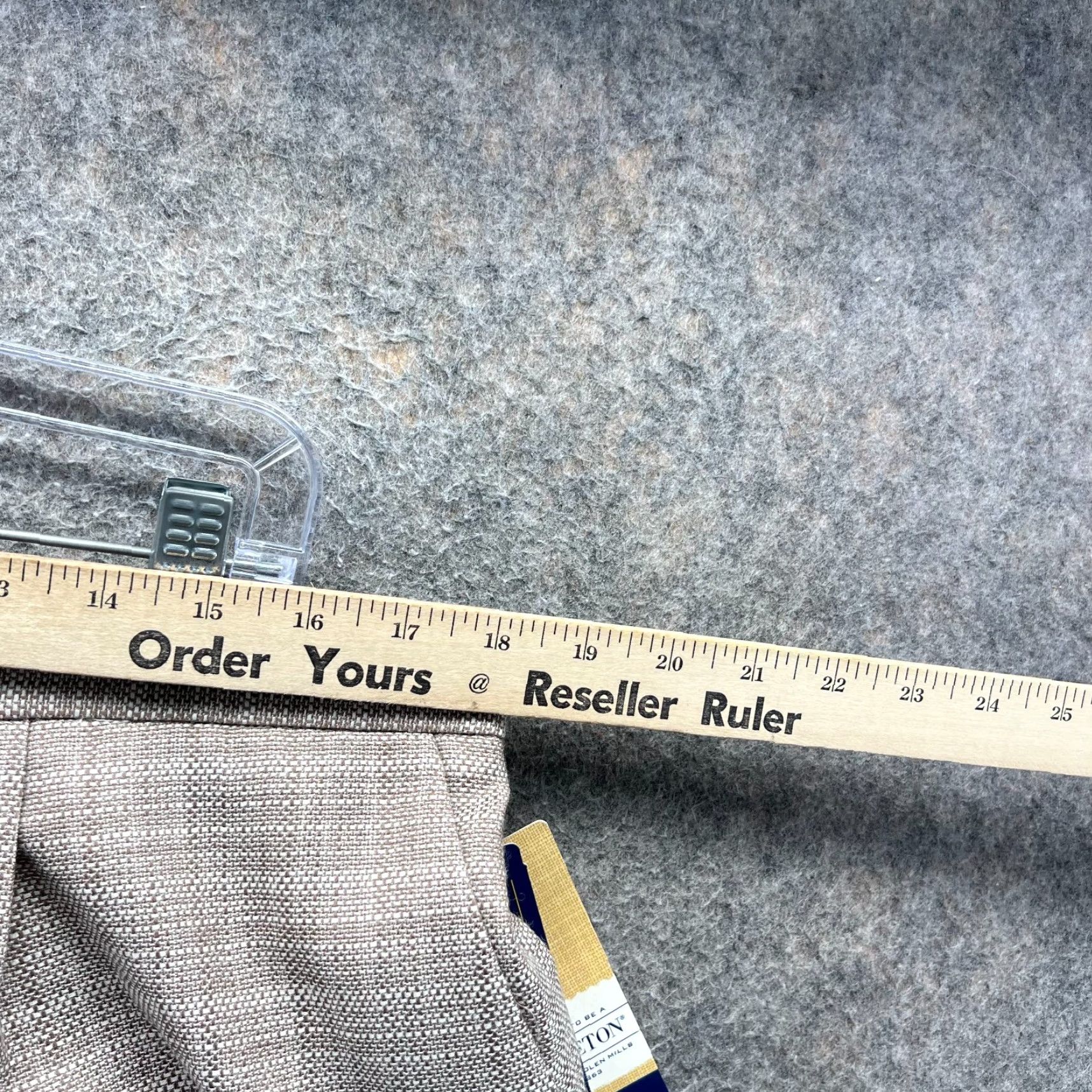 Pendleton Pendleton Dress Pants Women 16P Beige Wool High Waist Pleated Straight Leg NEW Size 25" / US 0 / IT 36 - 3 Thumbnail