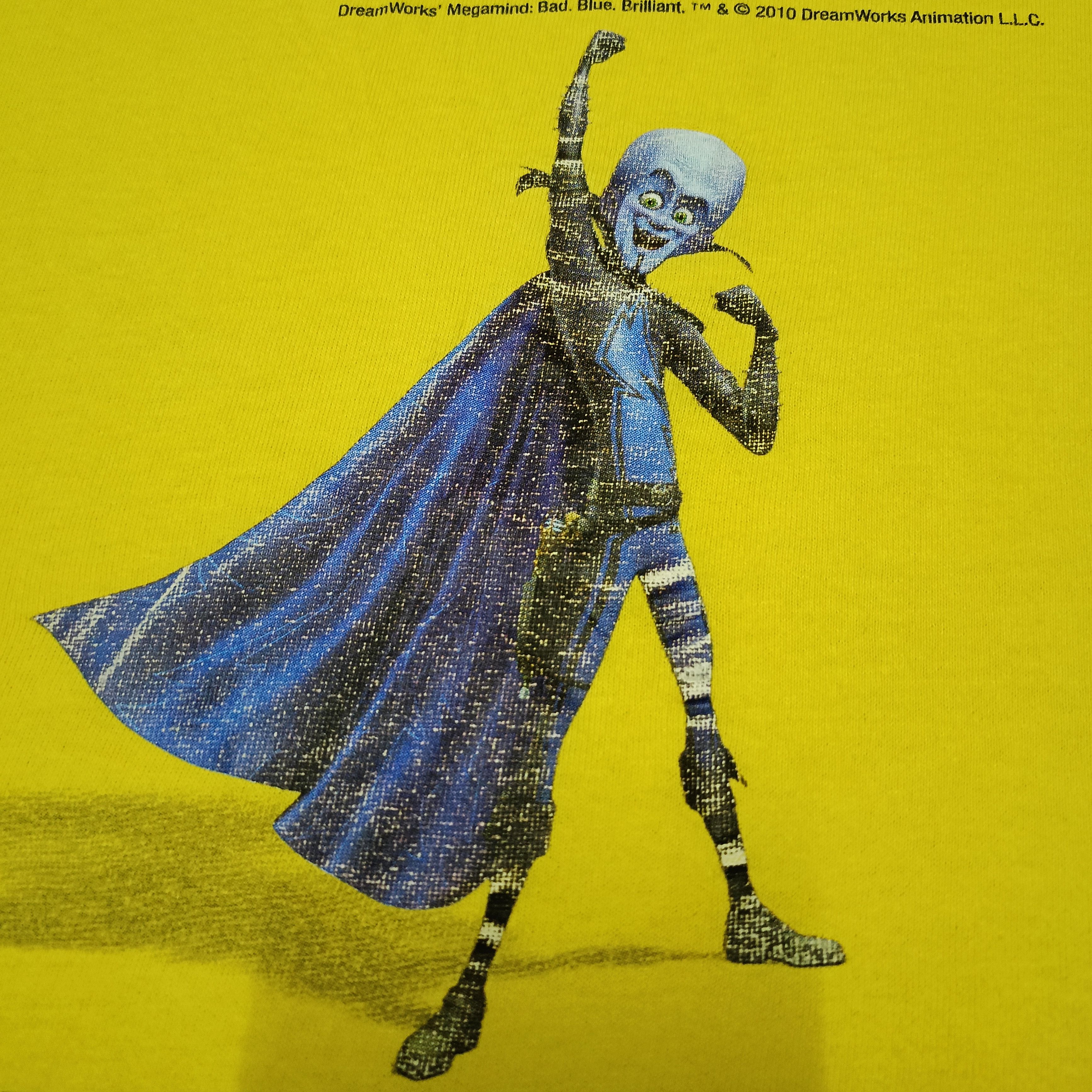 Vintage 2010 DREAMWORKS MEGAMIND: BAD. BLUE. BRILLIANT. Size US L / EU 52-54 / 3 - 3 Thumbnail