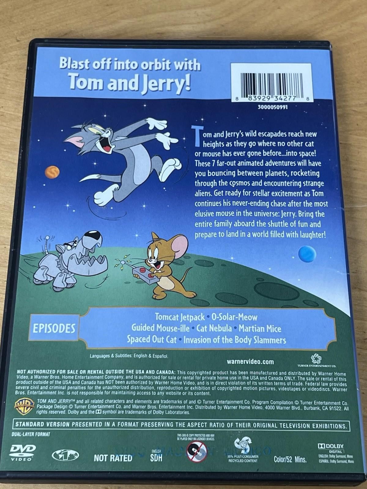 Other Tom Jerry in Space DVD Very Good Michael Donovan,Sam Vincent Size ONE SIZE - 9 Thumbnail