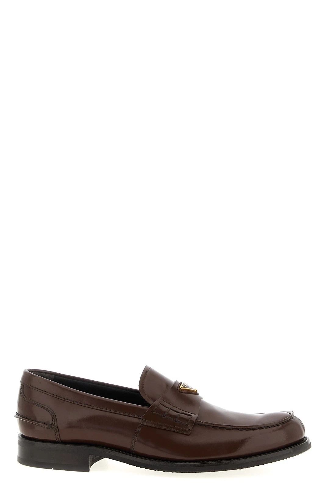 Prada PRADA Brown Brushed Leather Loafers New & Authentic Size US 10.5 / EU 43-44 - 1 Thumbnail