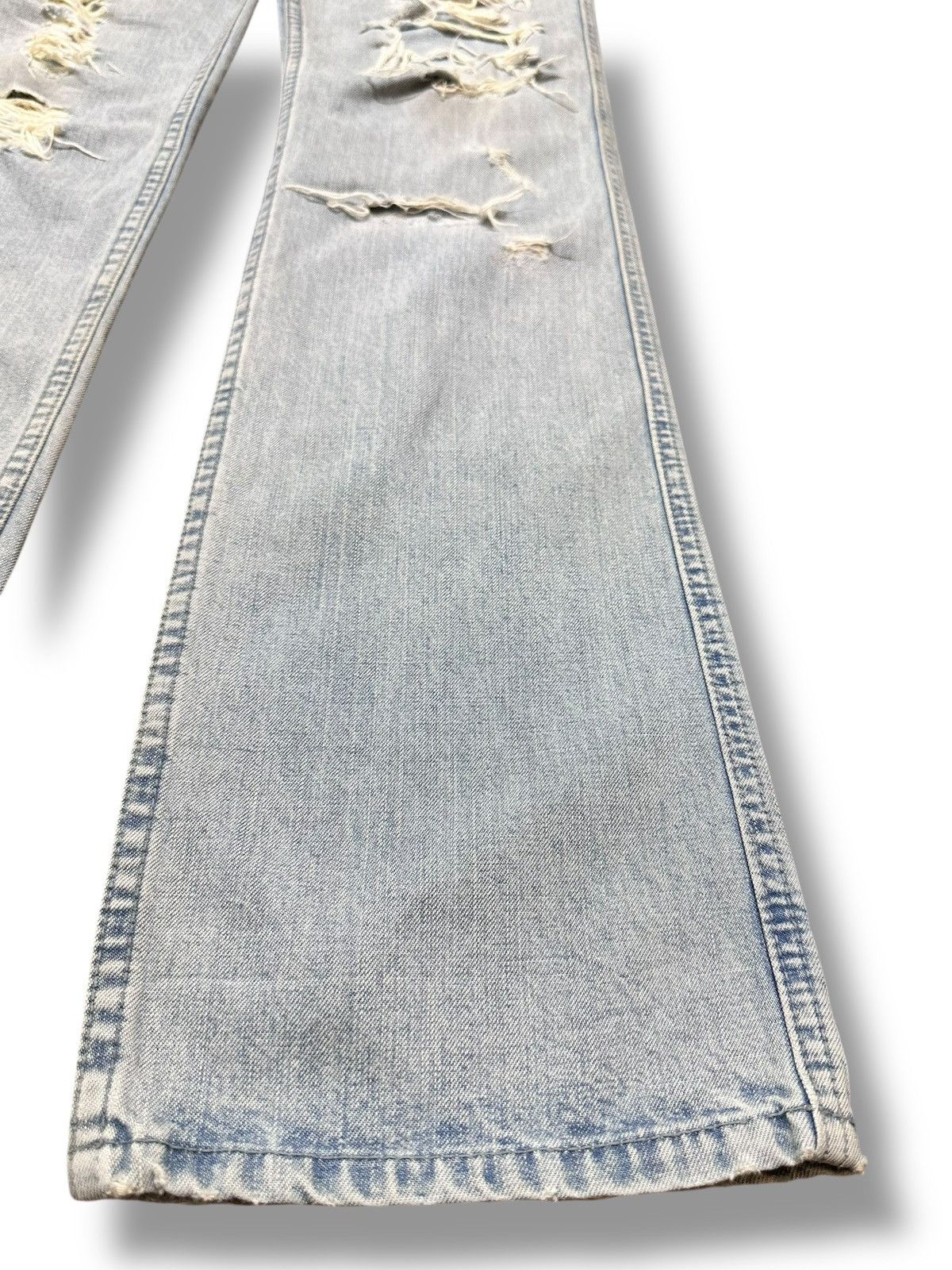 Japanese Brand Vintage LD Distressed Jean With Baggy Loose Style Faded Wash Size US 30 / EU 46 - 11 Thumbnail