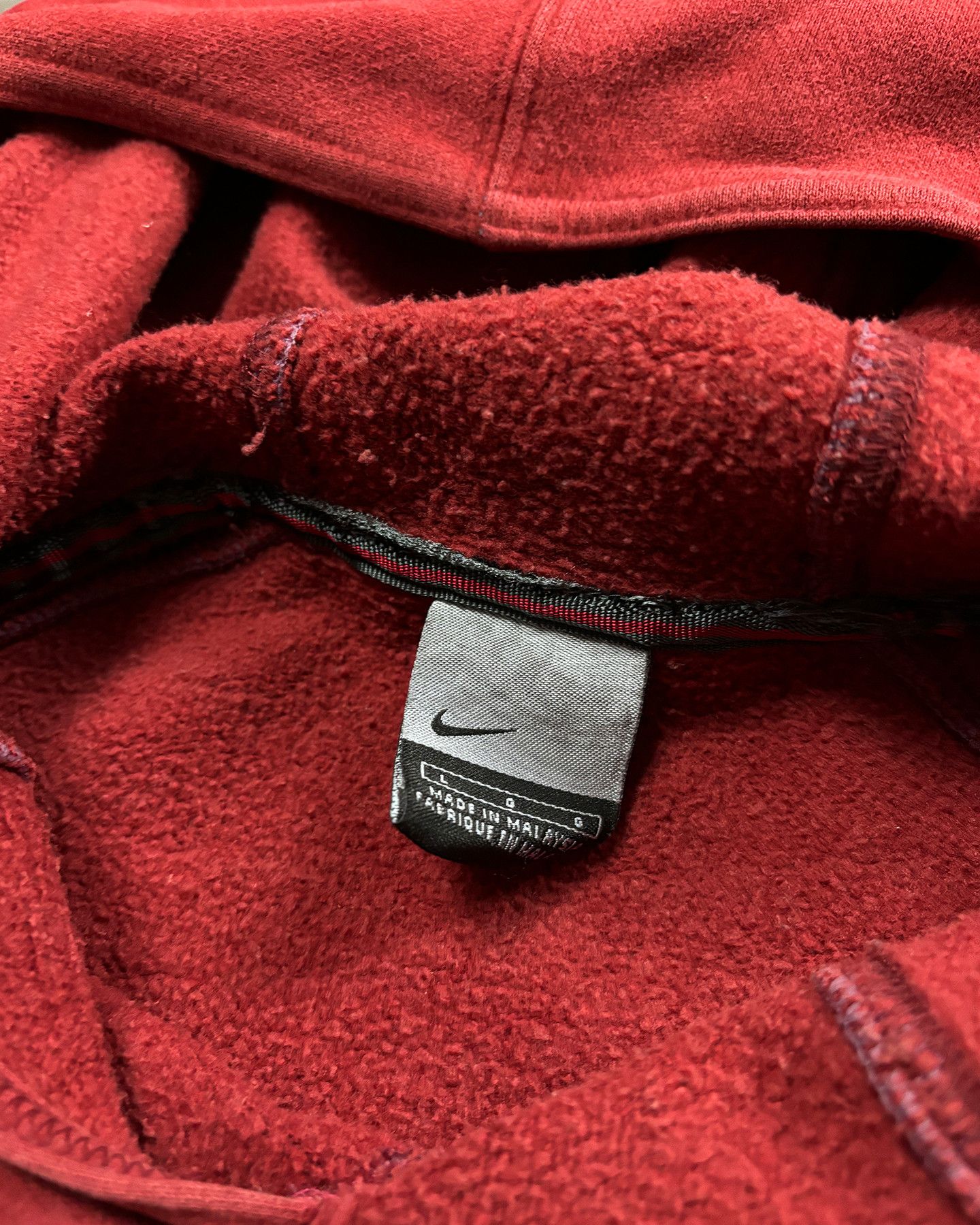 Nike Vintage Nike Faded Oversize Box Fit Y2K Zip Hood Size US L / EU 52-54 / 3 - 11 Thumbnail