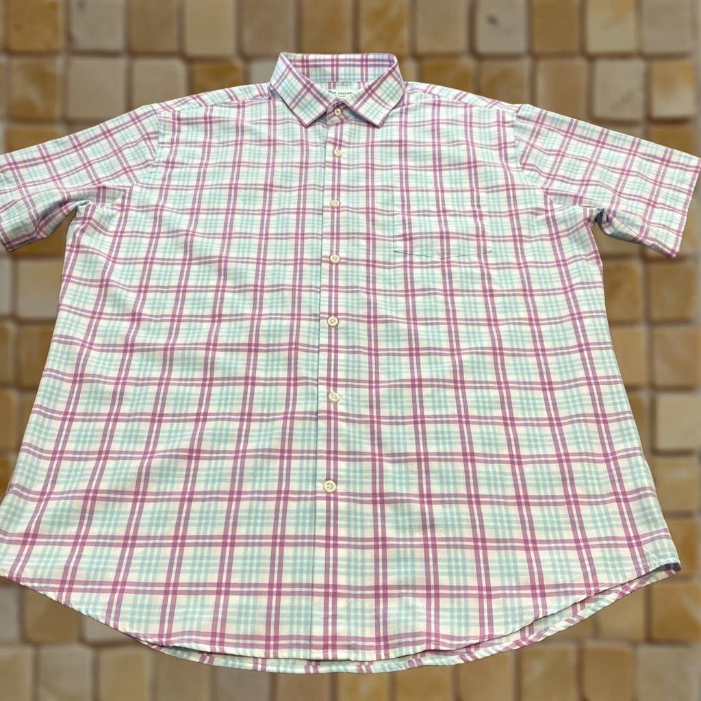 Peter Millar Peter Millar Shirt Mens L Summer Comfort Plaid Performance Stretch Polyester Size US L / EU 52-54 / 3 - 1 Thumbnail
