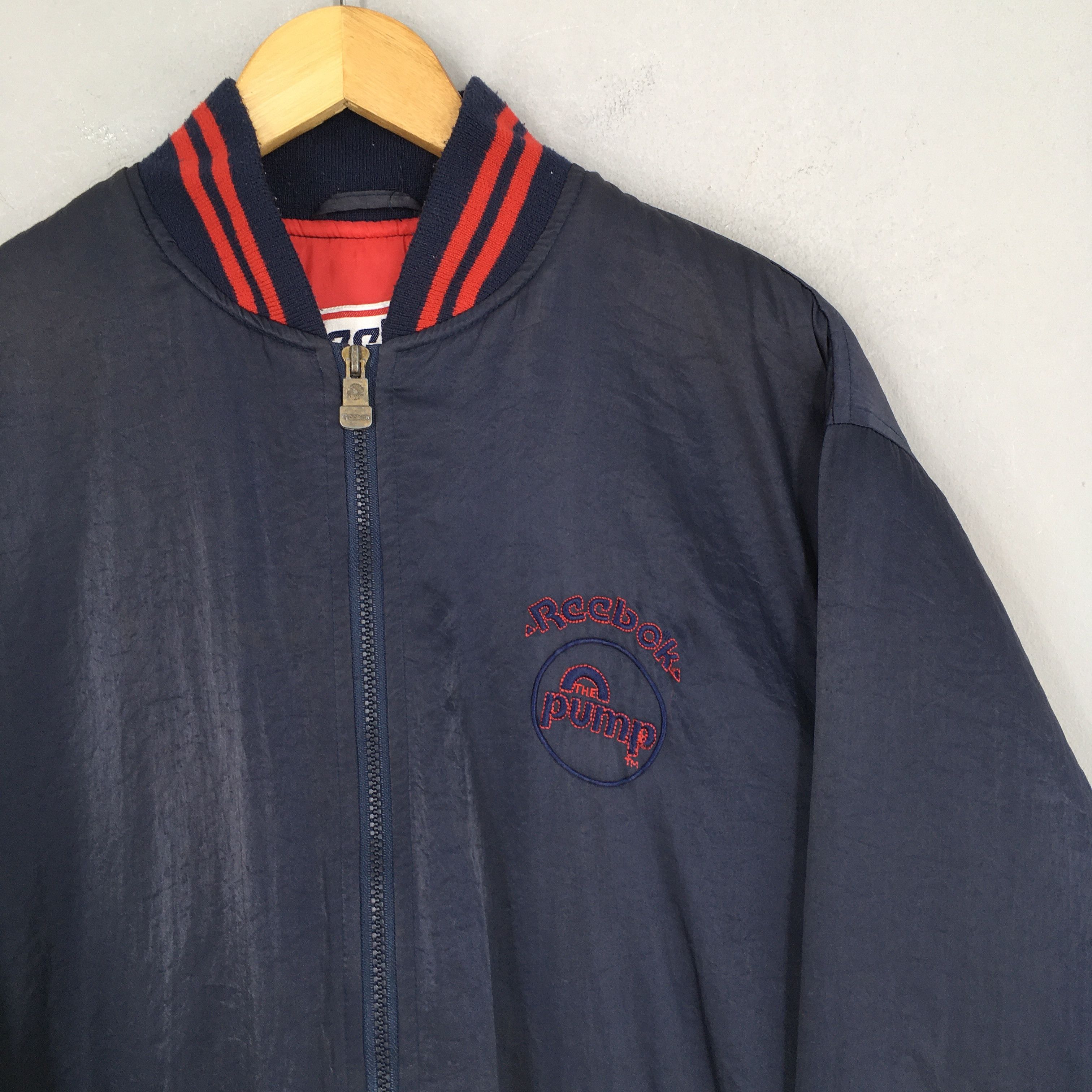 NBA Vintage 90s Reebok Sports The Pump Jacket Medium Size US M / EU 48-50 / 2 - 7 Thumbnail