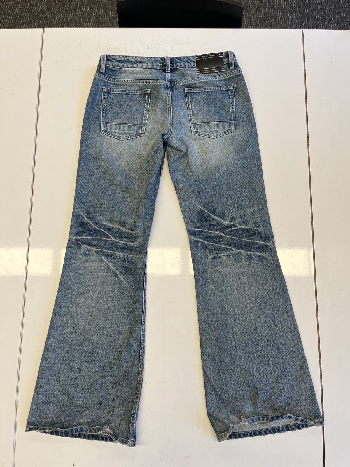 Fax Copy Express “000” Slim Flared Jeans Size 32" / US 10 / IT 46 - 16 Thumbnail