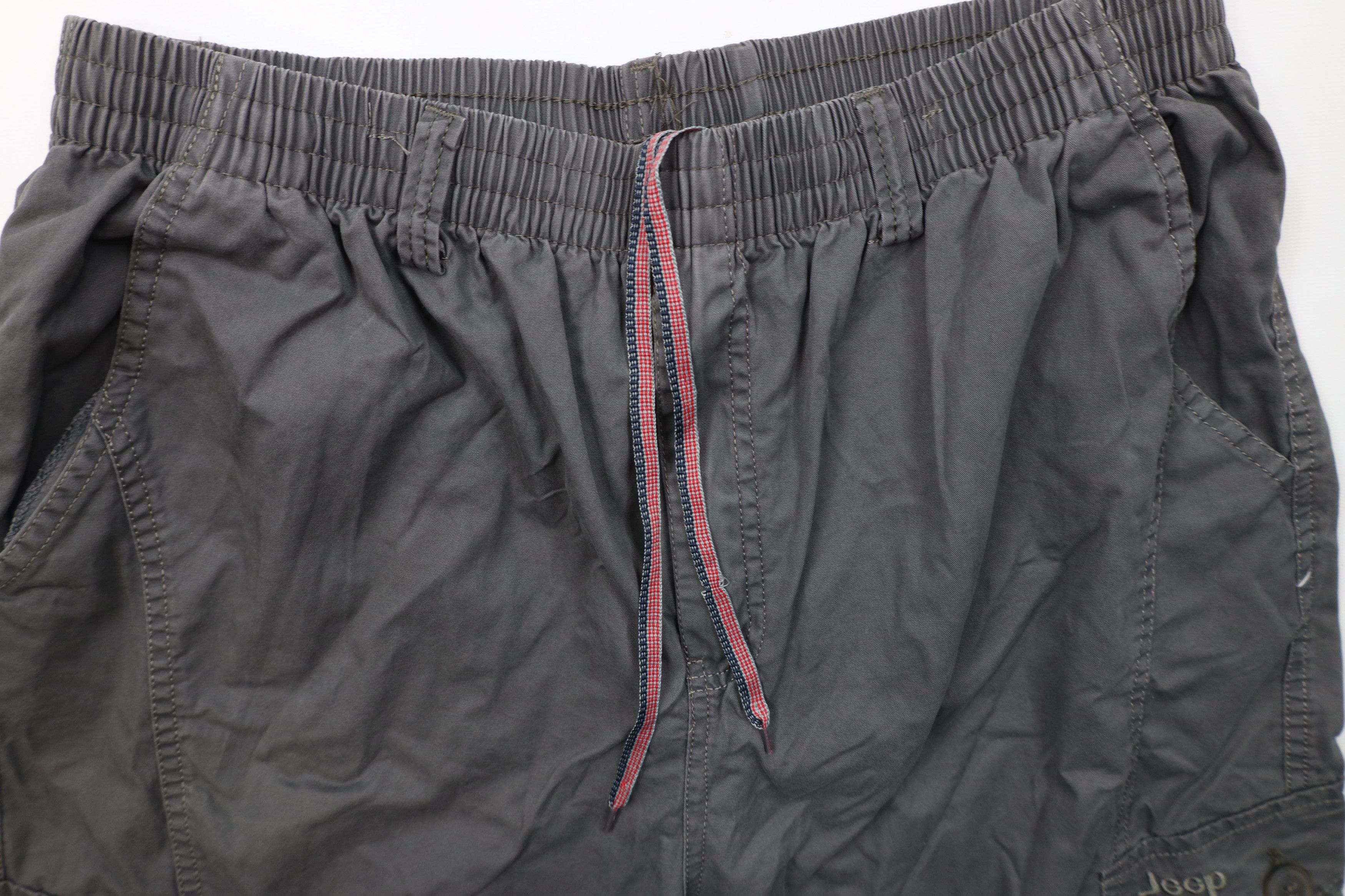 Vintage Vintage Jeep Motors Spell Out Baggy Fit Cargo Shorts Gray Size US 34 / EU 50 - 6 Thumbnail