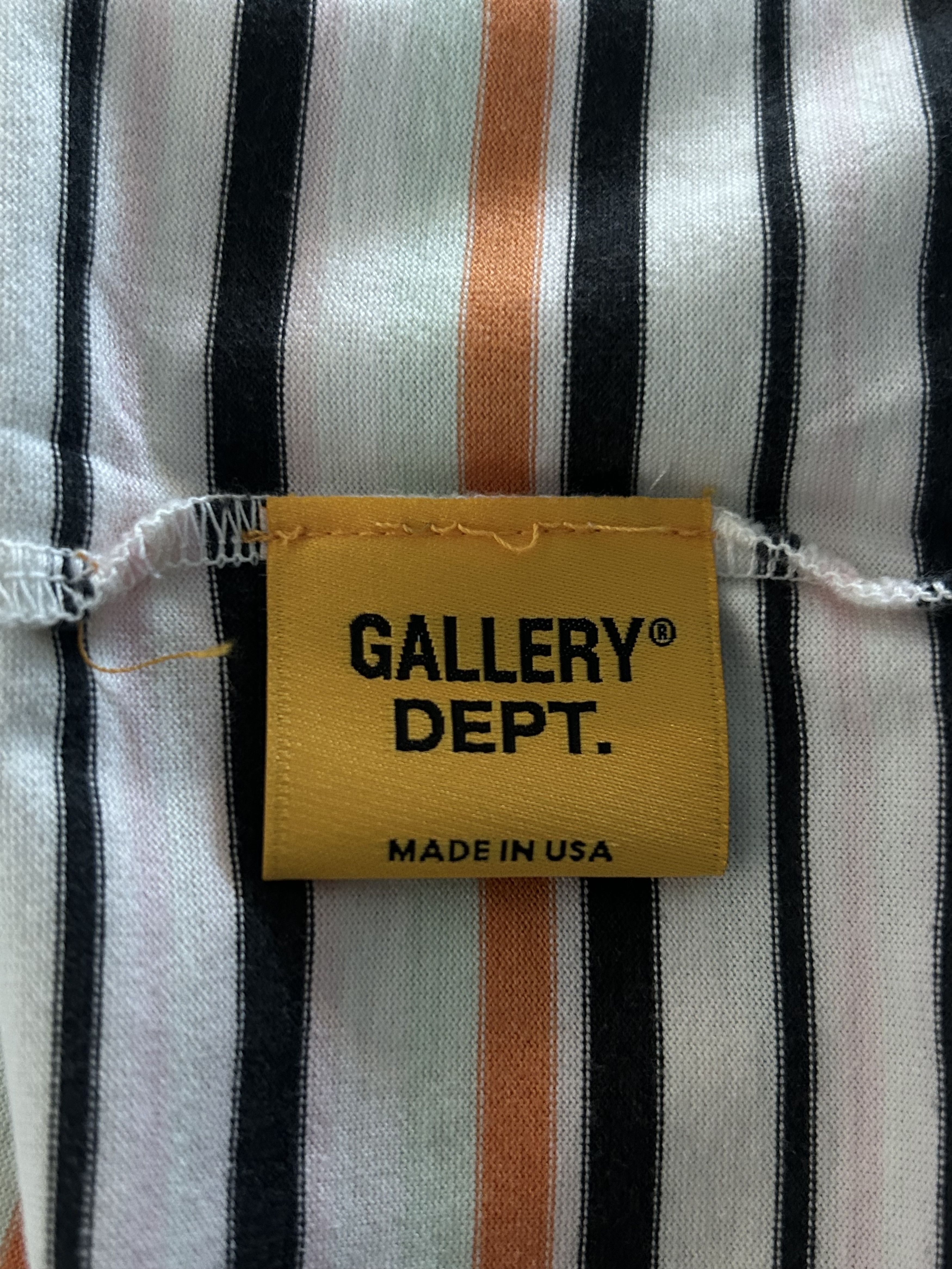 Gallery Dept. Gallery Dept Multicolor Striped Paint Splatter Logo T-Shirt Size US XS / EU 42 / 0 - 3 Thumbnail