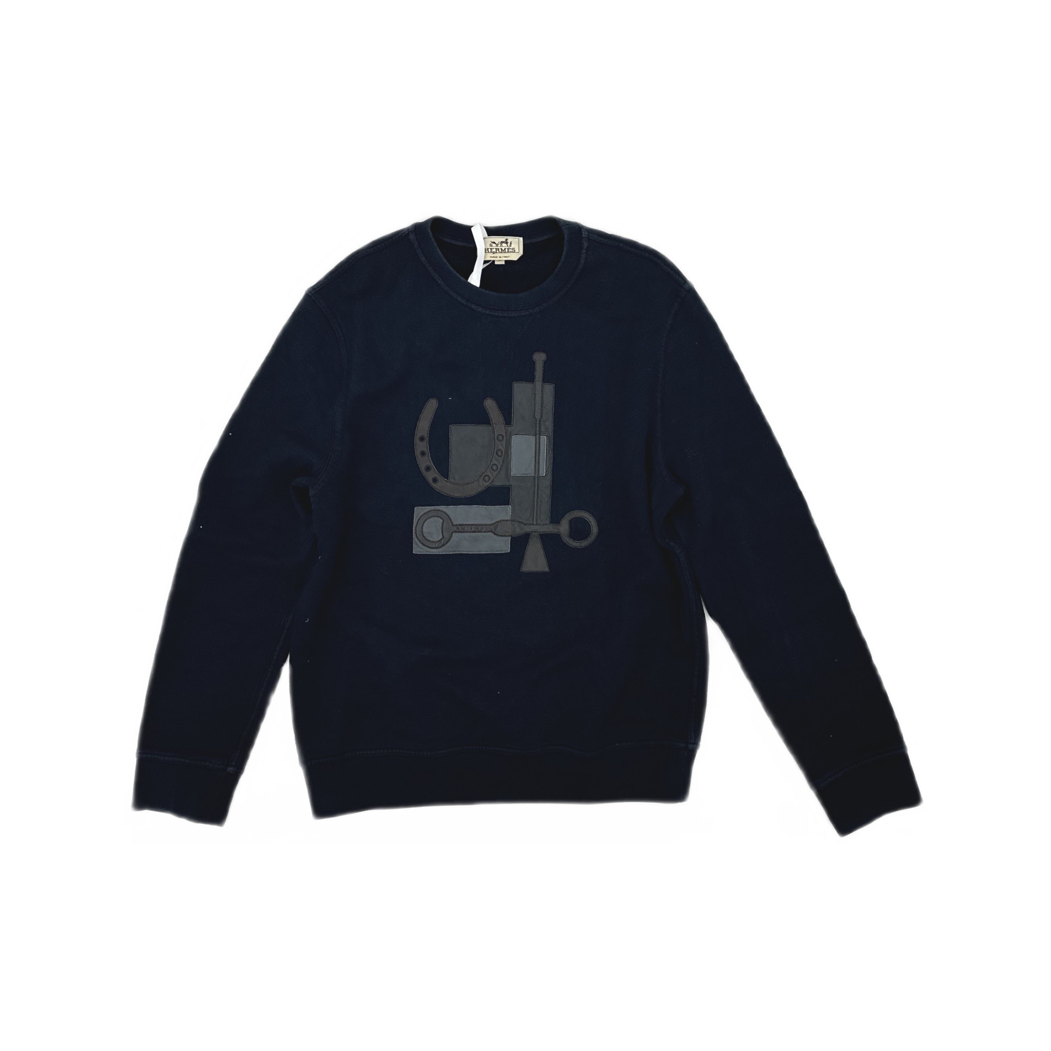 Hermes Hermès Leather Patch Sweatshirt Size M Size US M / EU 48-50 / 2 - 1 Thumbnail