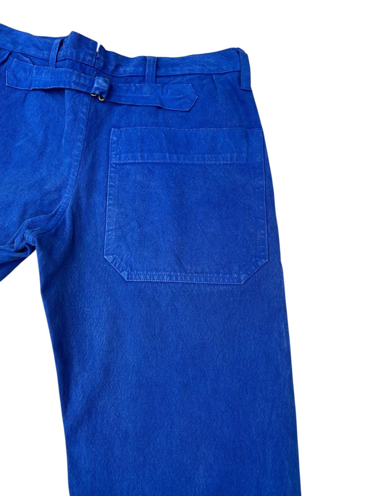 Schlussel Dejeuner Japan French Indigo Work Pant Trouser Cinch Back Size US 30 / EU 46 - 18 Thumbnail