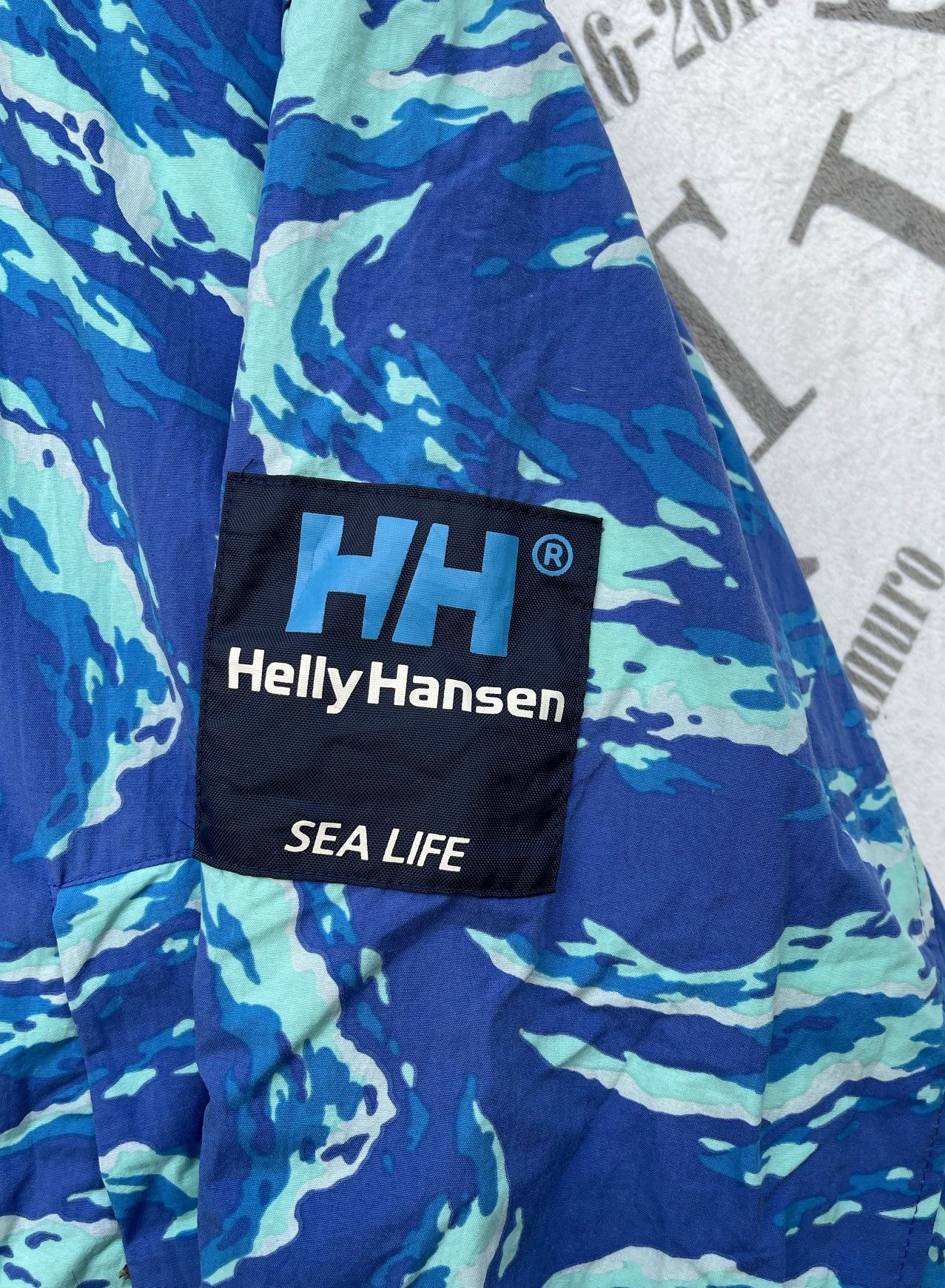 Helly Hansen 🔥Vintage 90's Helly Hansen Blue Flame Bomber Jacket Size US M / EU 48-50 / 2 - 8 Thumbnail