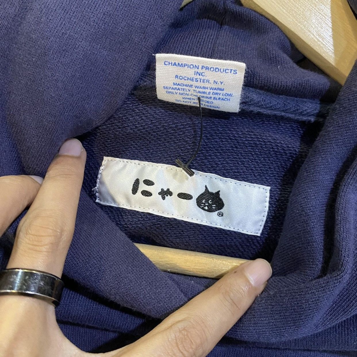 Champion × Issey Miyake × Ne-Net Issey Miyake Ne-net Champion Pullover Hoodies Size US M / EU 48-50 / 2 - 10 Thumbnail