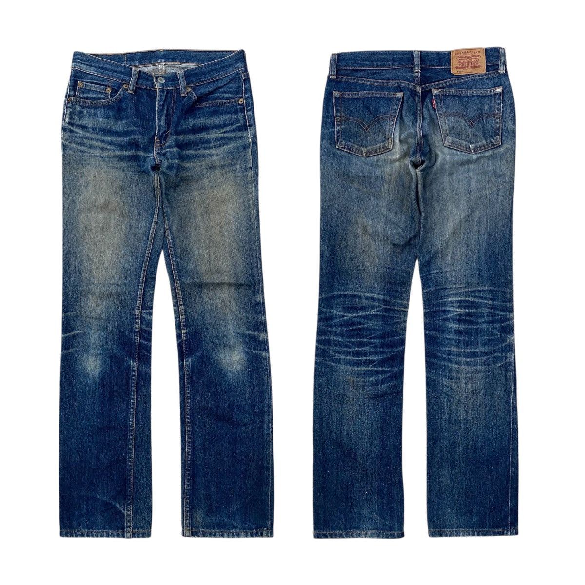 Levi's Vintage Clothing vintage levis 502 ripped denim jeans Size US 29 - 1 Thumbnail