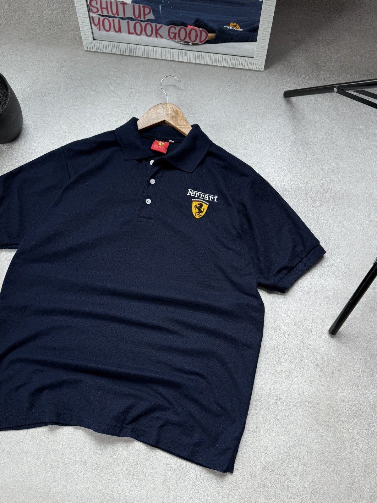 Ferrari F1 Ferrari Vintage Racing Polo Shirt Men’s Blue 90s Big Logo Size US L / EU 52-54 / 3 - 5 Thumbnail