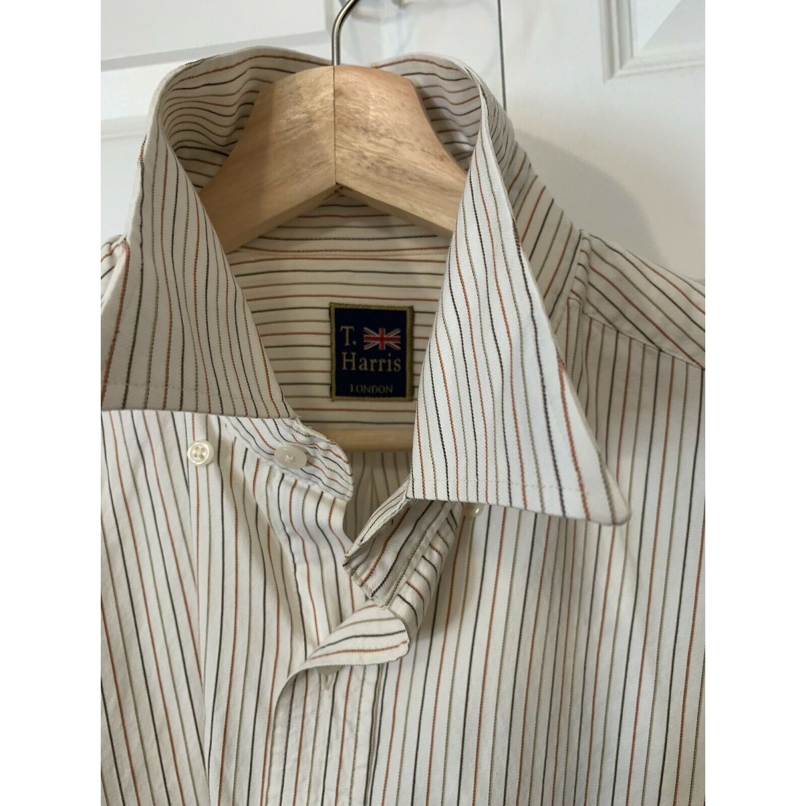 Other T harris London Men's sz L 16 regular long skeeve Size US L / EU 52-54 / 3 - 4 Thumbnail