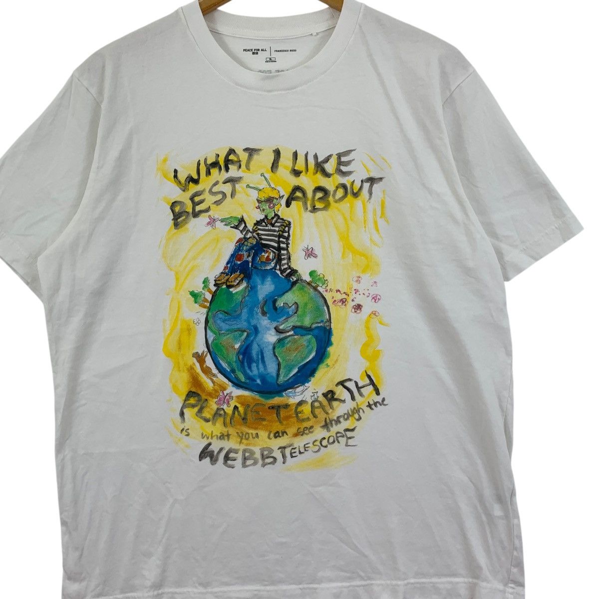 Uniqlo UNIQLO x FRANCESCO RISSO x MARNI Peace For All Tee Shirt Top Size US XL / EU 56 / 4 - 3 Thumbnail