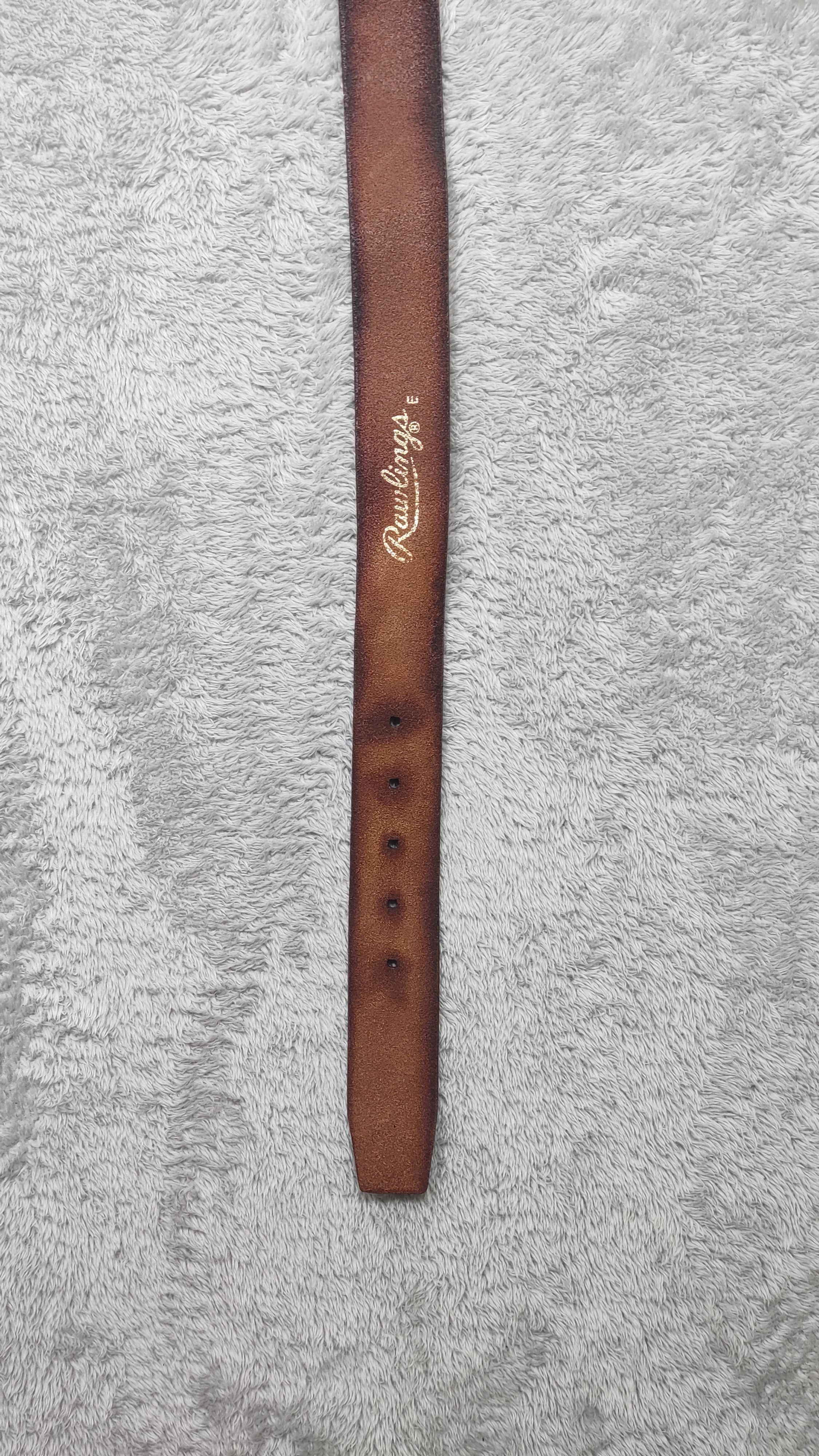 Japanese Brand VINTAGE RAWLINGS JAPAN LEATHER BELT Size ONE SIZE - 7 Thumbnail