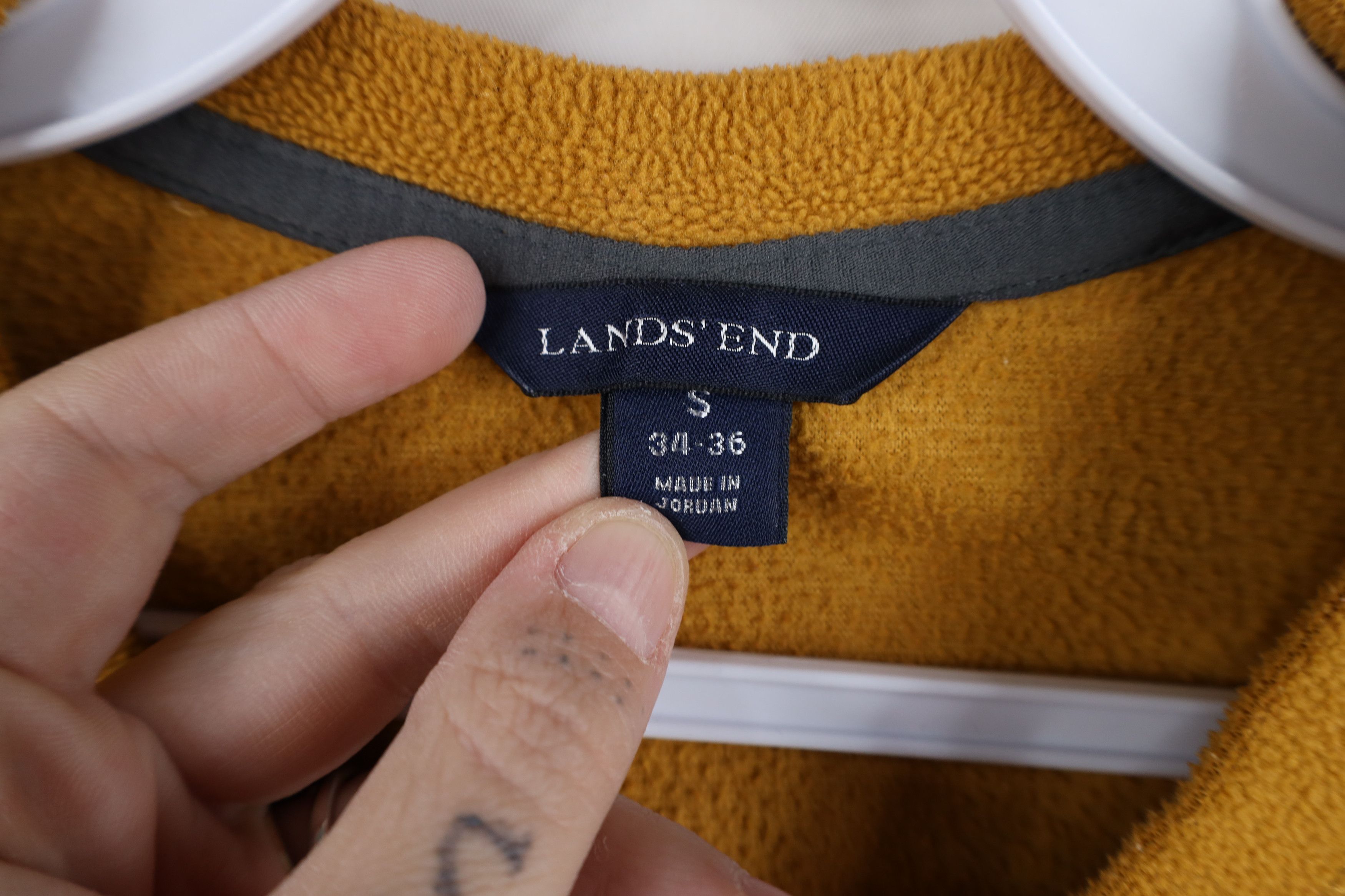 Lands' End Vintage Lands End Blank Polartec Fleece Snap Button Sweater Size US S / EU 44-46 / 1 - 9 Thumbnail