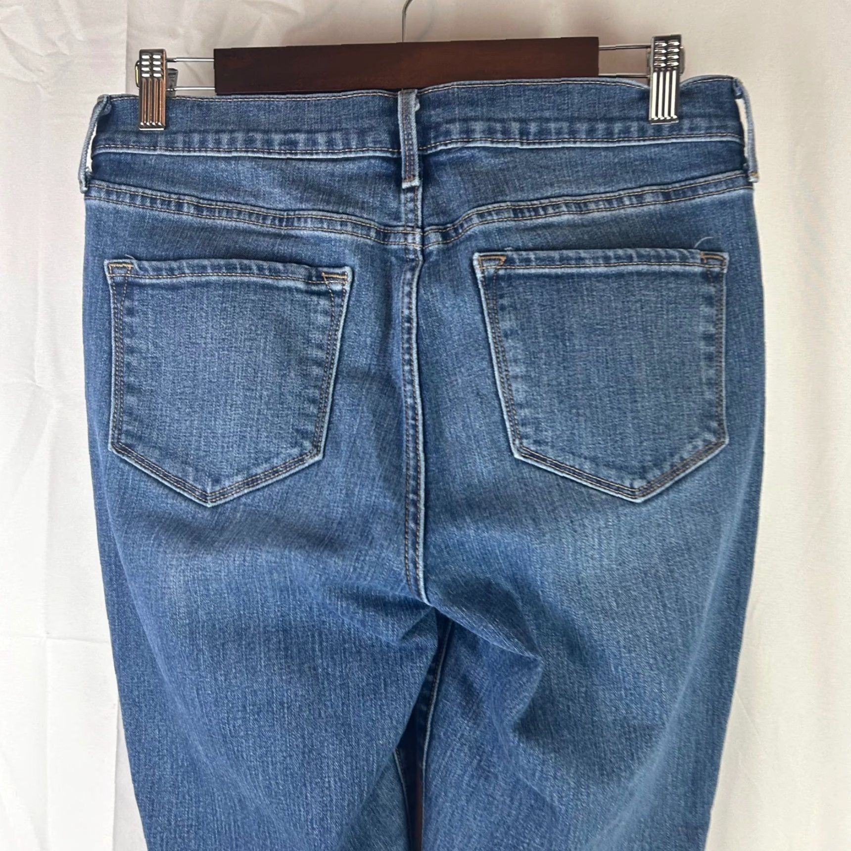 Old Navy Old Navy Curvy Skinny Jeans Womens 8 Medium Blue Distressed Darci Mid-Rise Jeans Size 30" / US 8 / IT 44 - 7 Thumbnail