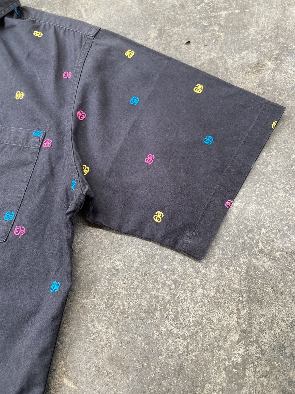 Stussy Vintage Stussy Monogram Button Up Shirt Size US S / EU 44-46 / 1 - 10 Thumbnail