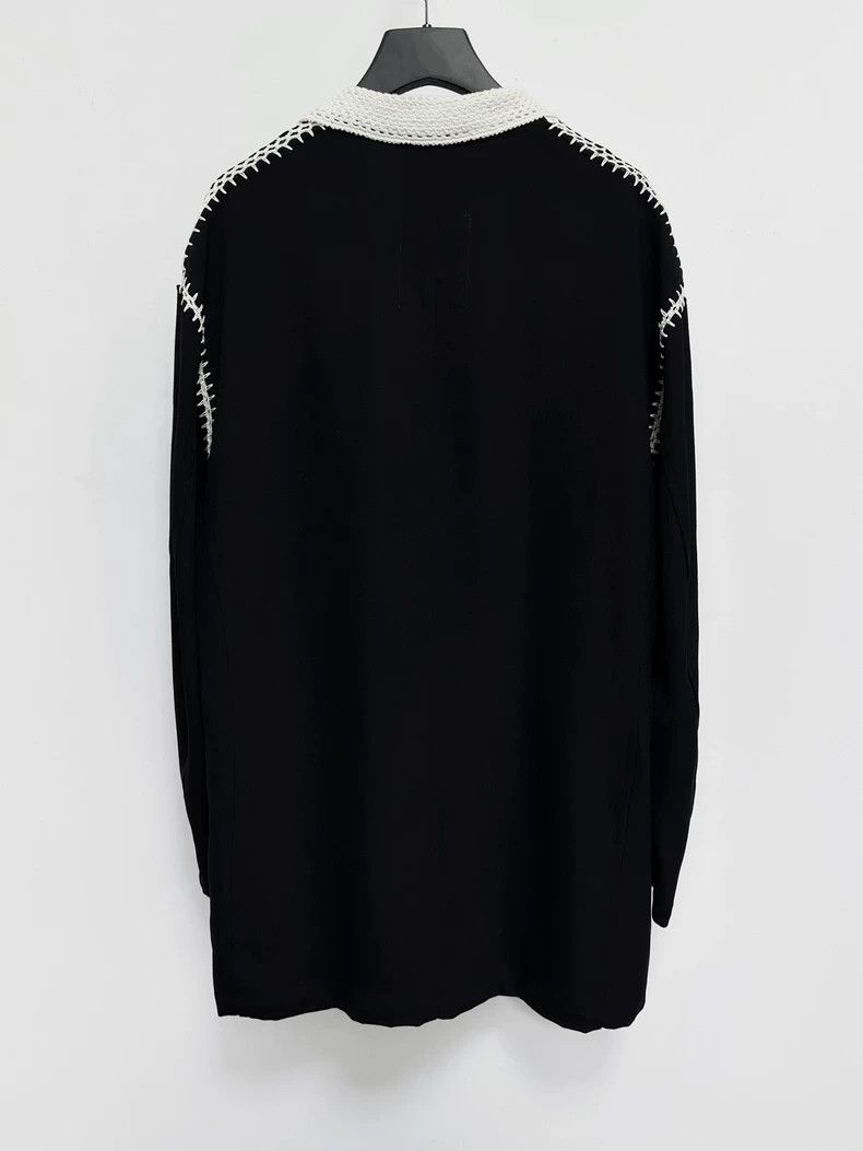 Yohji Yamamoto Yohji Yamamoto 91ss hand-knitted black show jacket Size US M / EU 48-50 / 2 - 2 Thumbnail