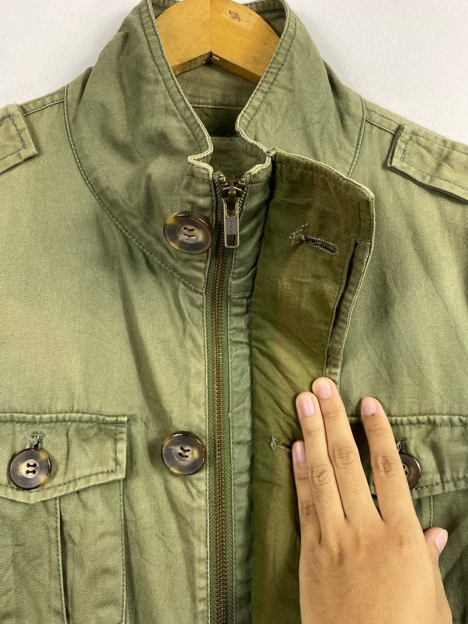 MOUSSY moussy japanese brand faded military jacket nice design Size US M / EU 48-50 / 2 - 5 Thumbnail