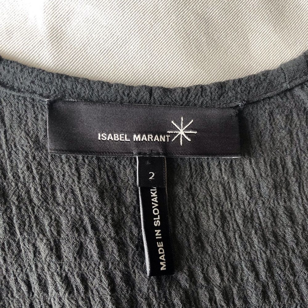 Isabel Marant Isabel Marant Viscose Wool Blend Grey DRESS Size S Size S / US 4 / IT 40 - 2 Thumbnail