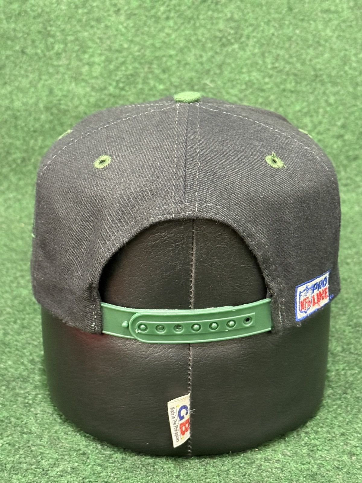 Logo Athletic Vintage Green Bay Packers Black Dome Shark Tooth Hat Size ONE SIZE - 3 Thumbnail