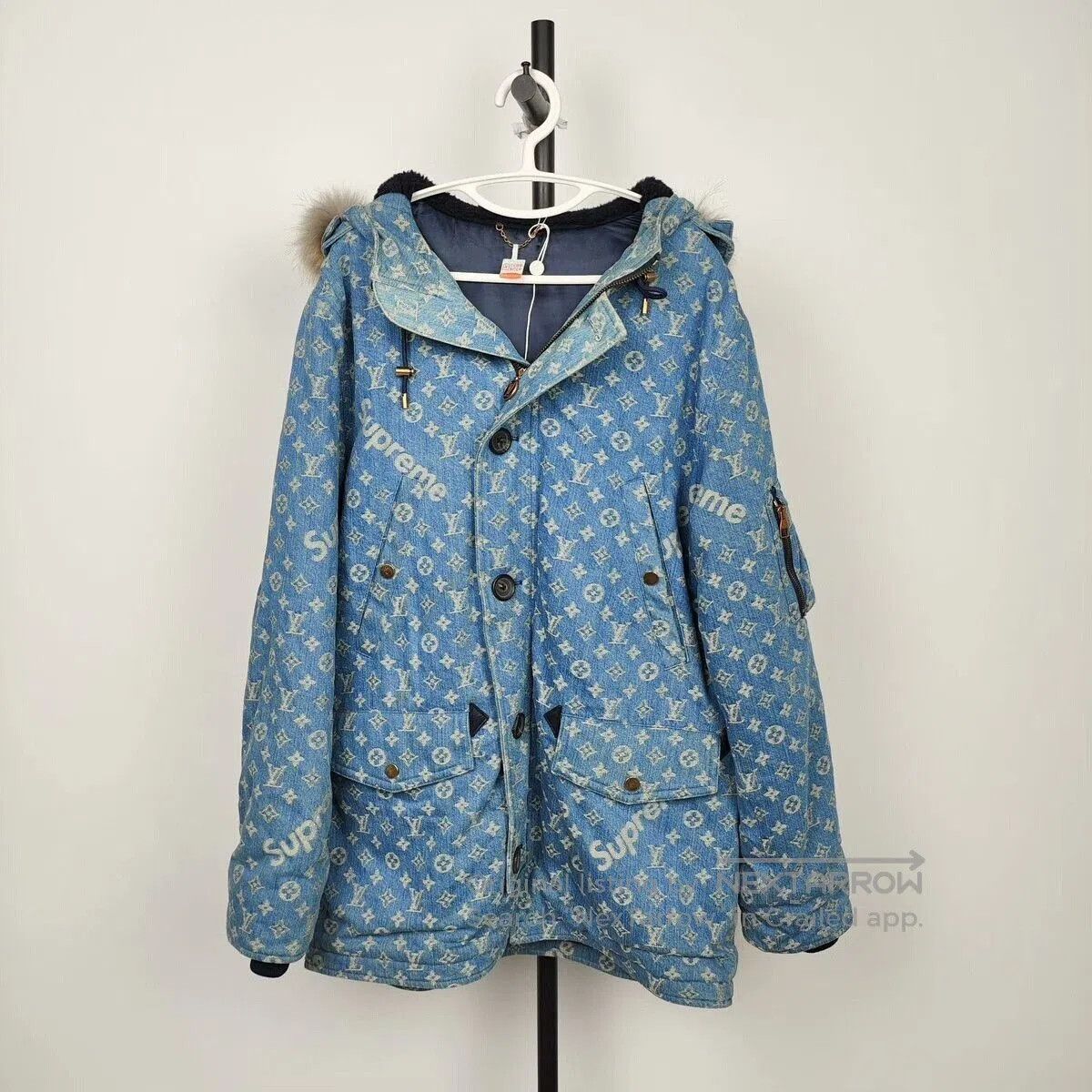 Louis Vuitton Louis Vuitton x Supreme Denim Long Jacket. Size US M / EU 48-50 / 2 - 1 Thumbnail