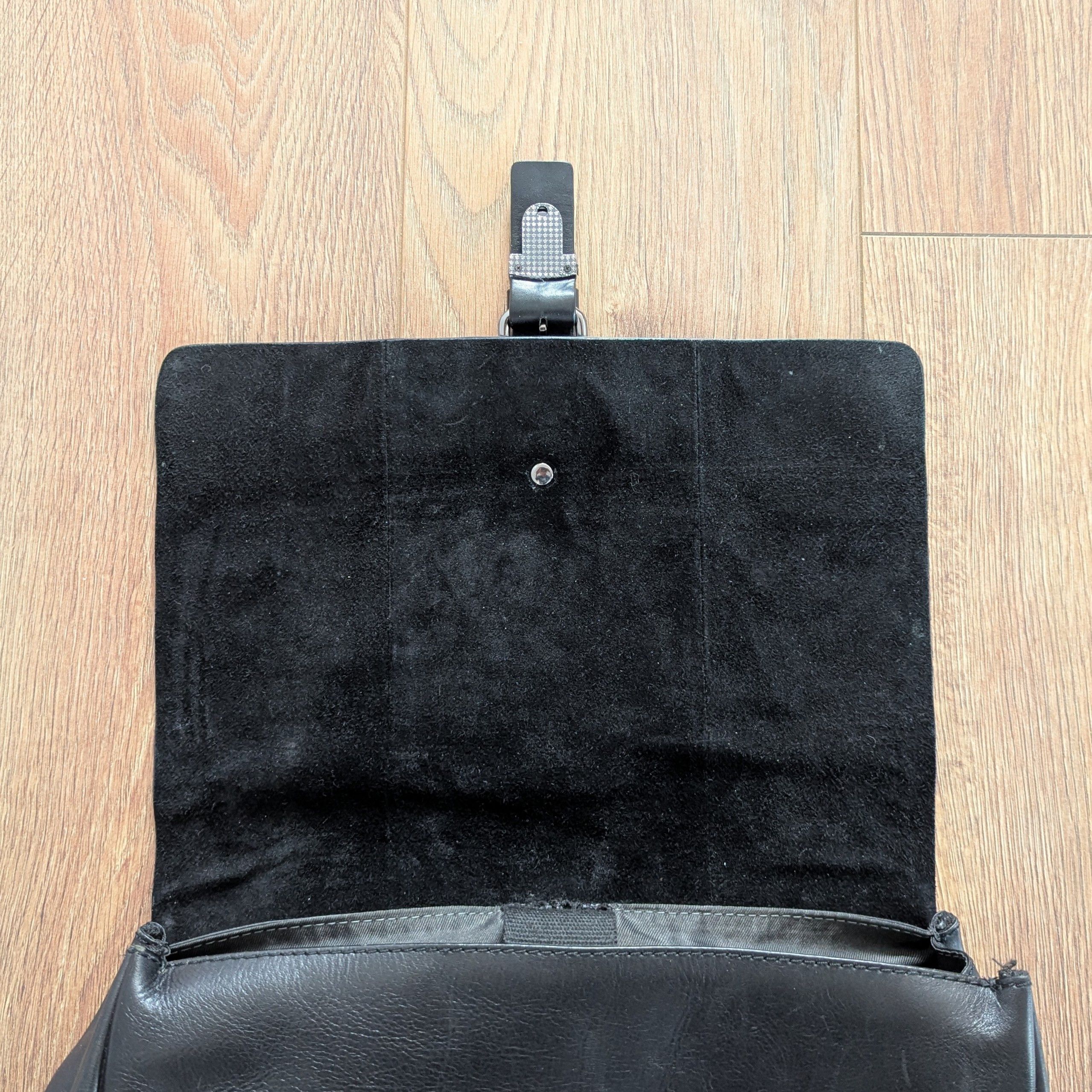 Leather × Strellson Strellson Leather Men's Back Pack Black Rukzak Luxury Brand Size ONE SIZE - 10 Thumbnail