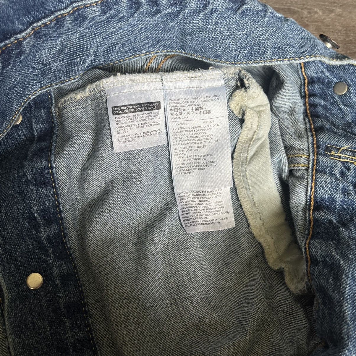 Levi’s Premium Big E Trucker Denim Jean Jacket Blue Vintage
