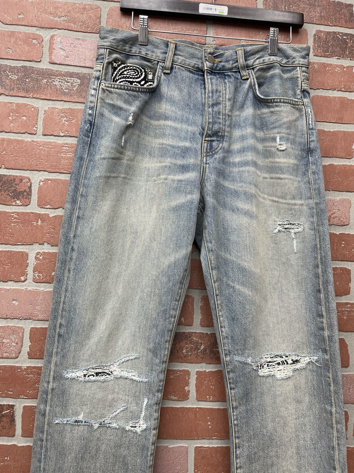 Amiri Size 30 - Amiri Jeans Washed Indigo Straight “New Season” Size US 30 / EU 46 - 2 Thumbnail